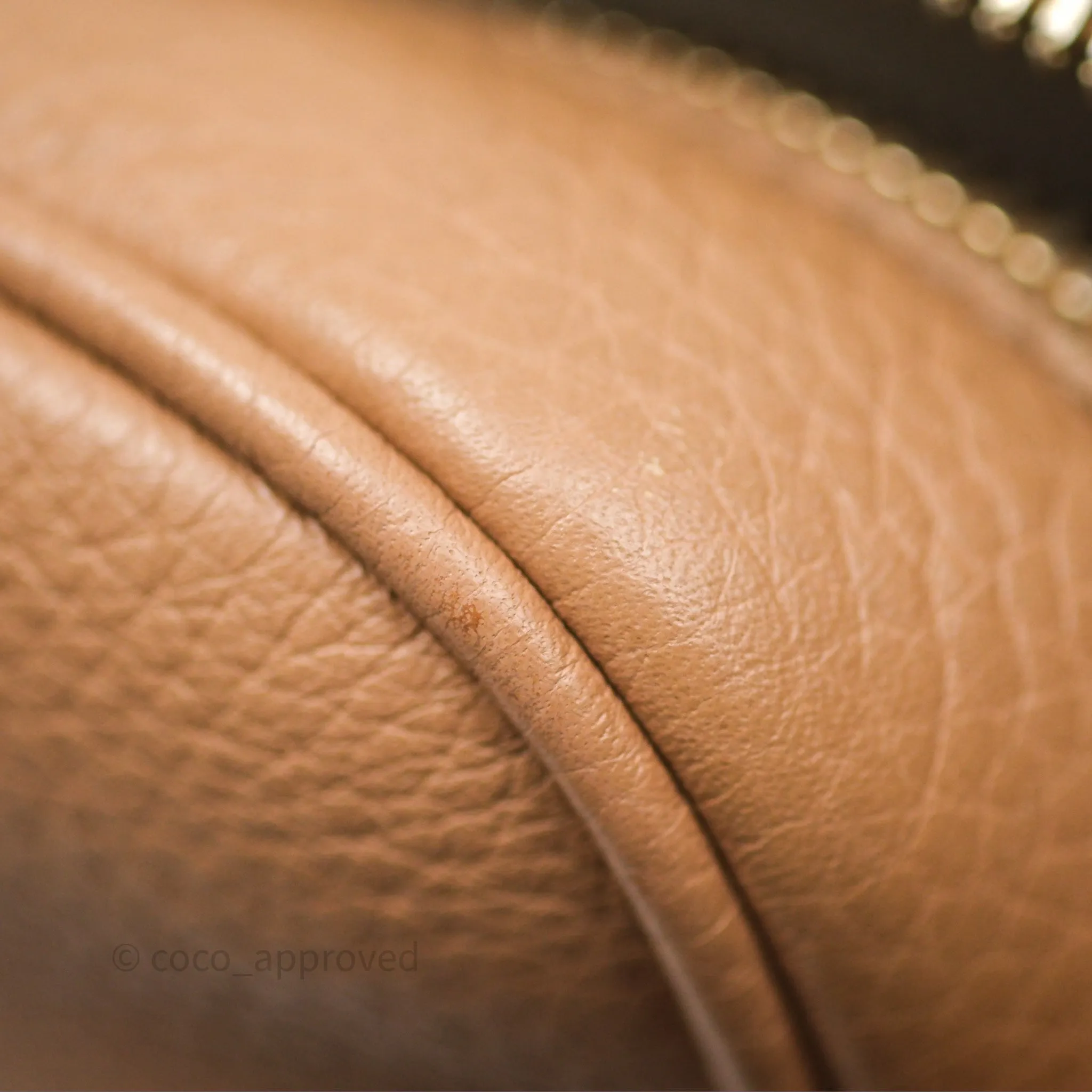 Gucci Small Soho Disco Bag Calfskin Beige