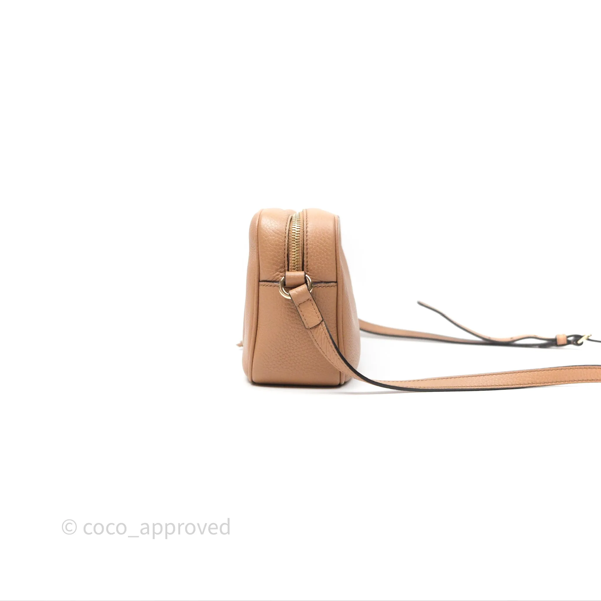 Gucci Small Soho Disco Bag Calfskin Beige