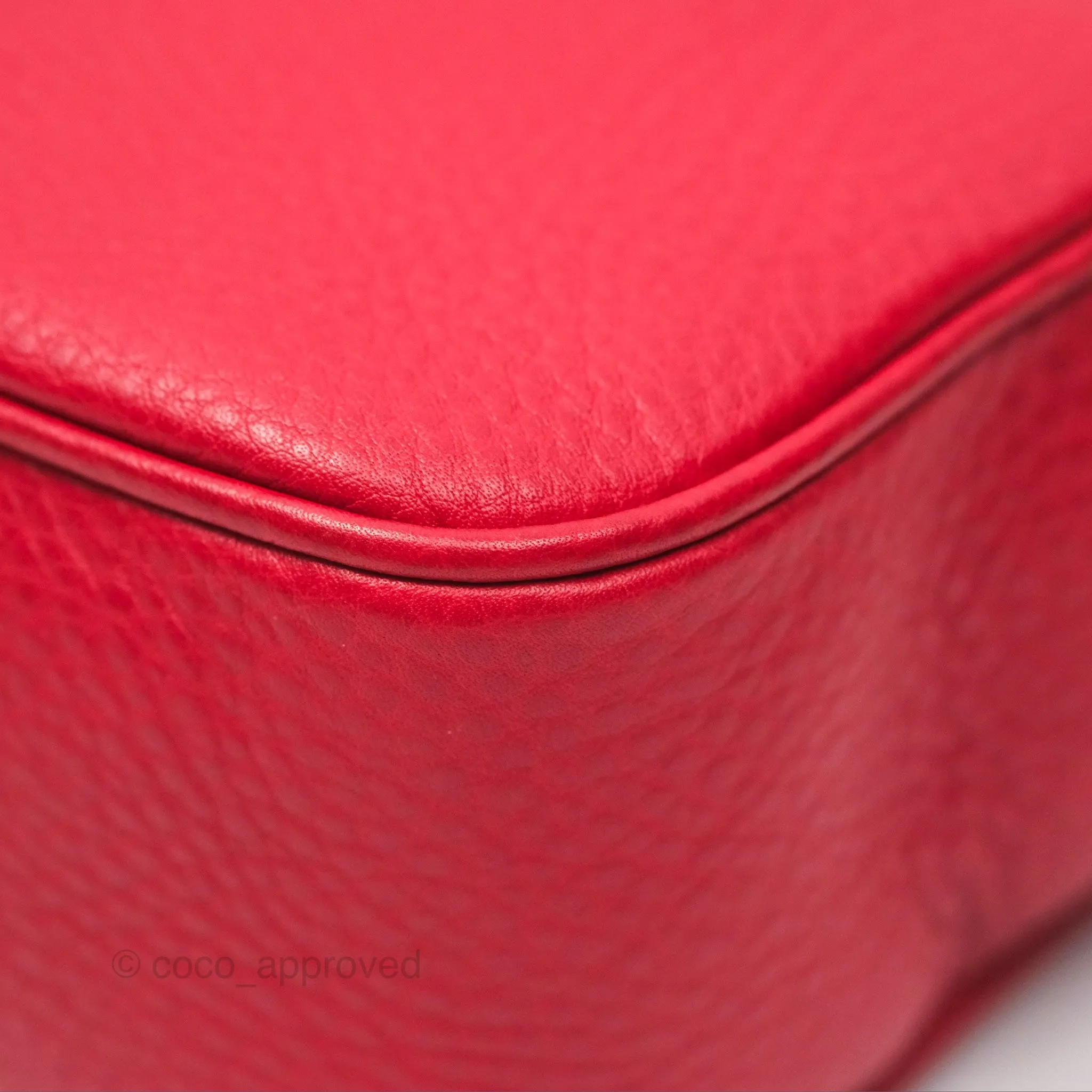 Gucci Small Soho Disco Bag Red Calfskin
