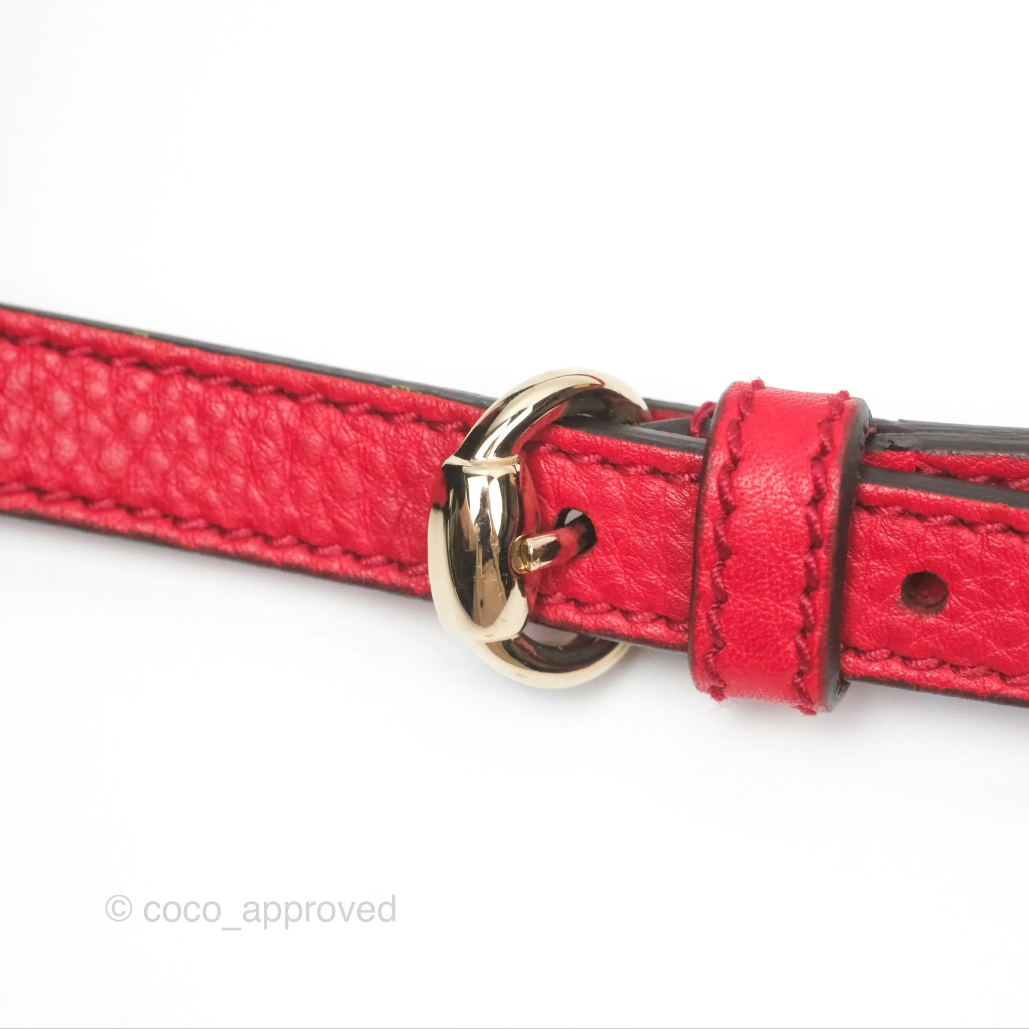 Gucci Small Soho Disco Bag Red Calfskin