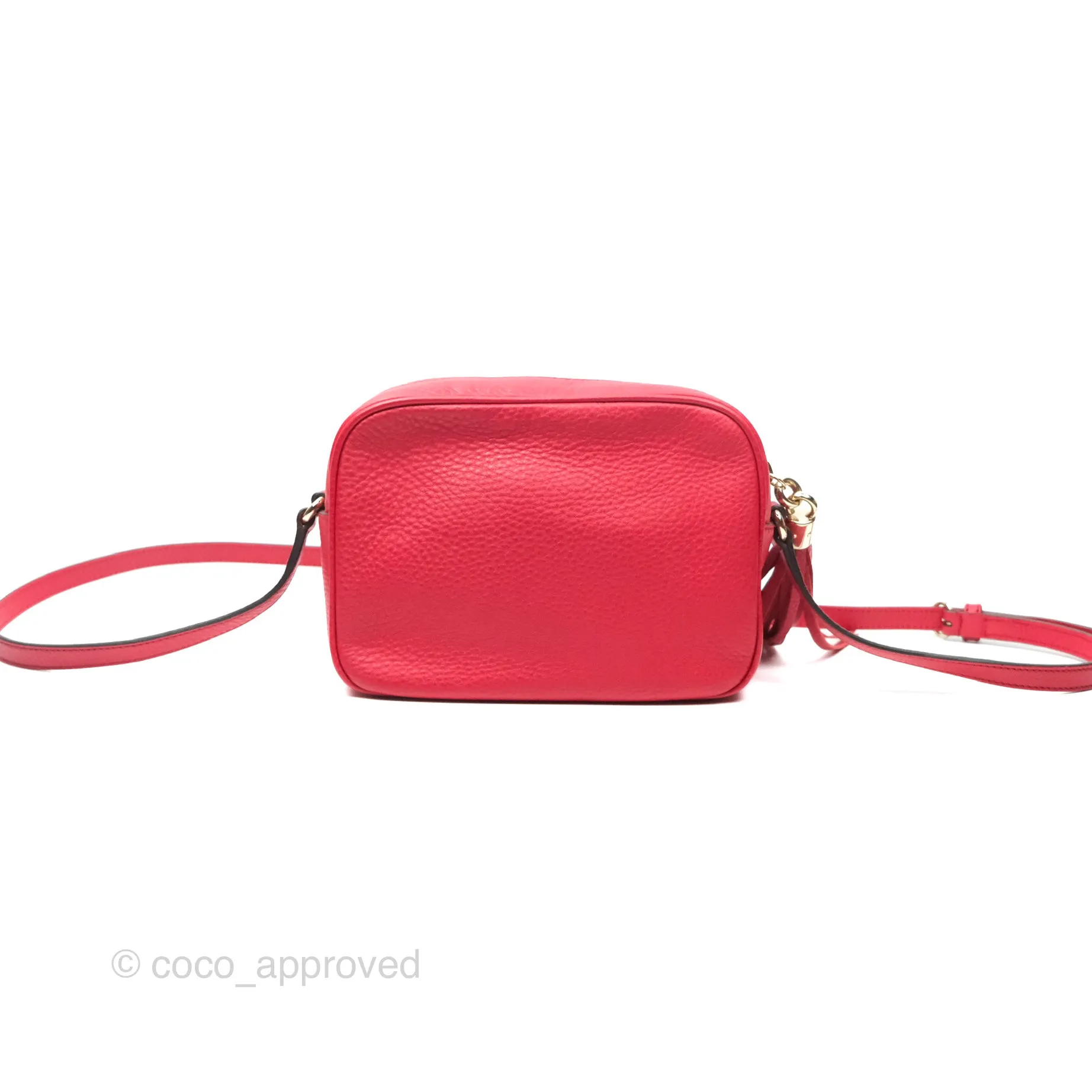 Gucci Small Soho Disco Bag Red Calfskin