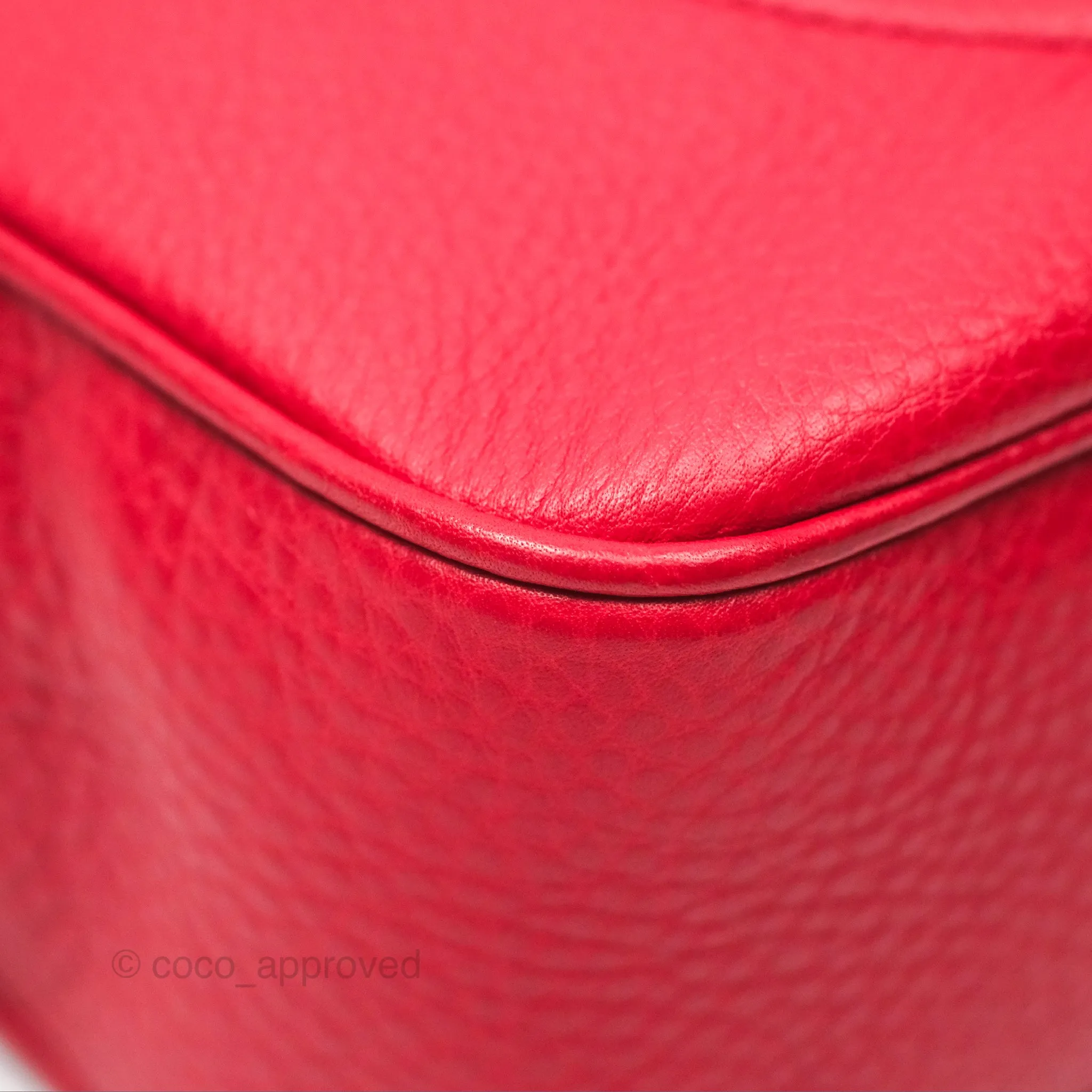 Gucci Small Soho Disco Bag Red Calfskin
