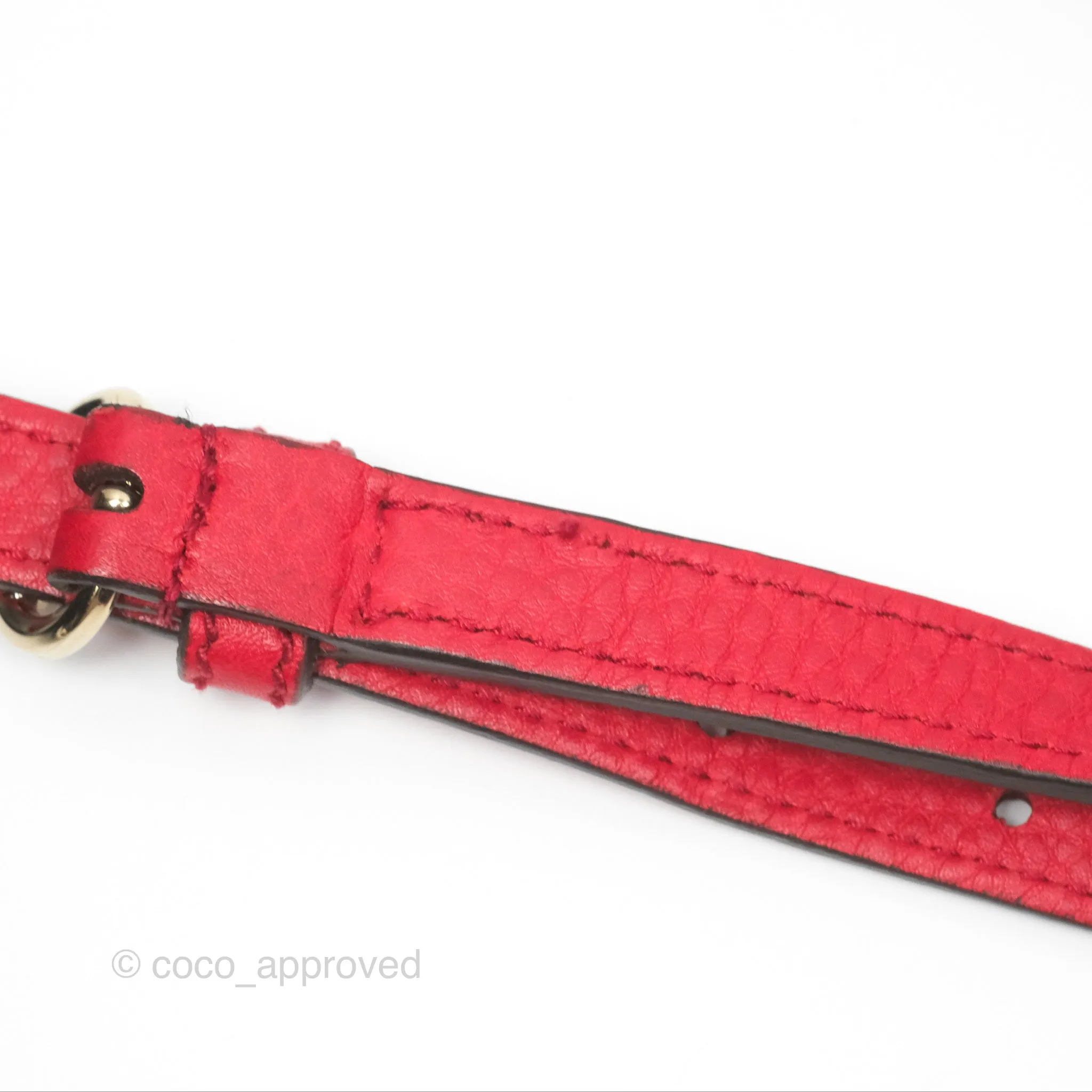 Gucci Small Soho Disco Bag Red Calfskin