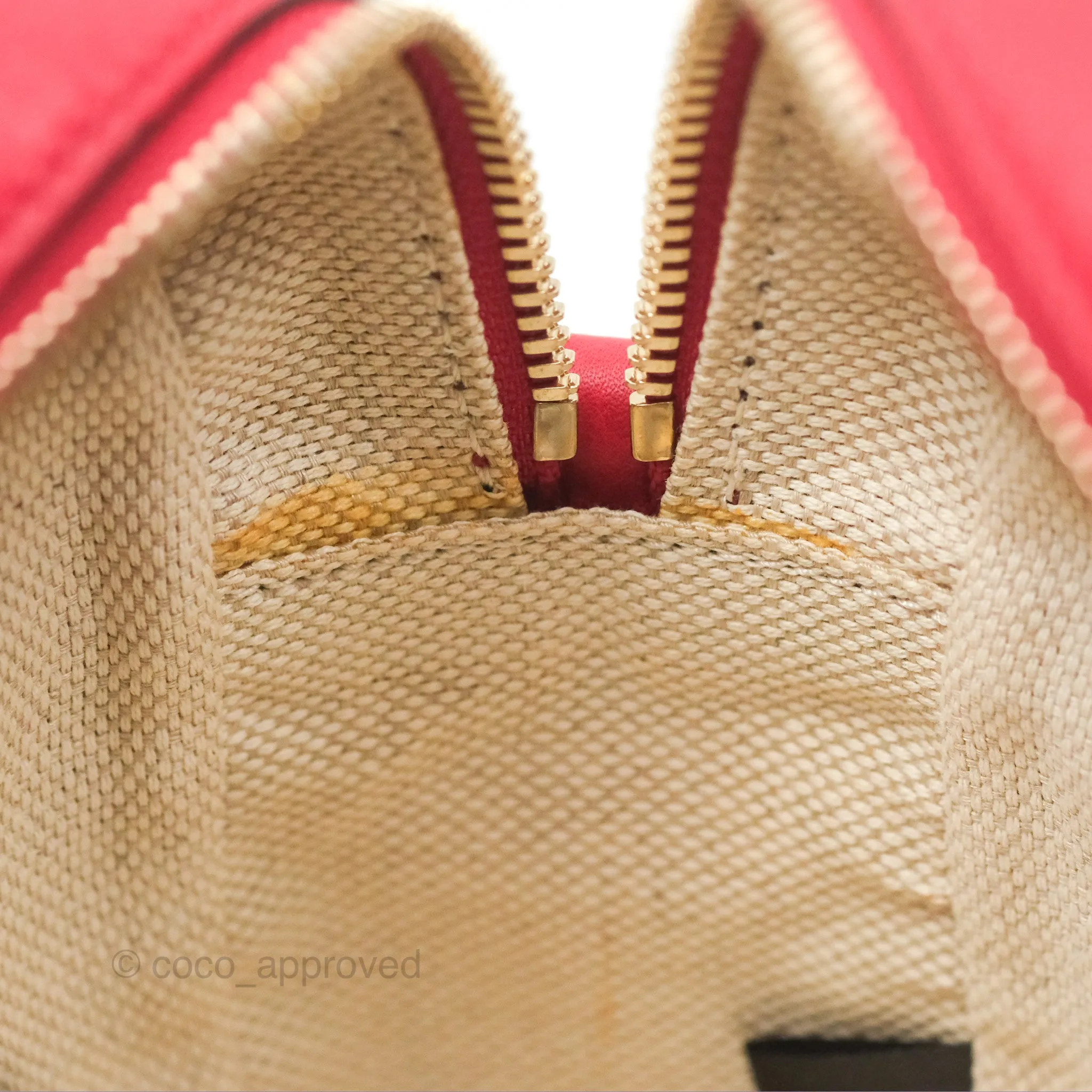 Gucci Small Soho Disco Bag Red Calfskin