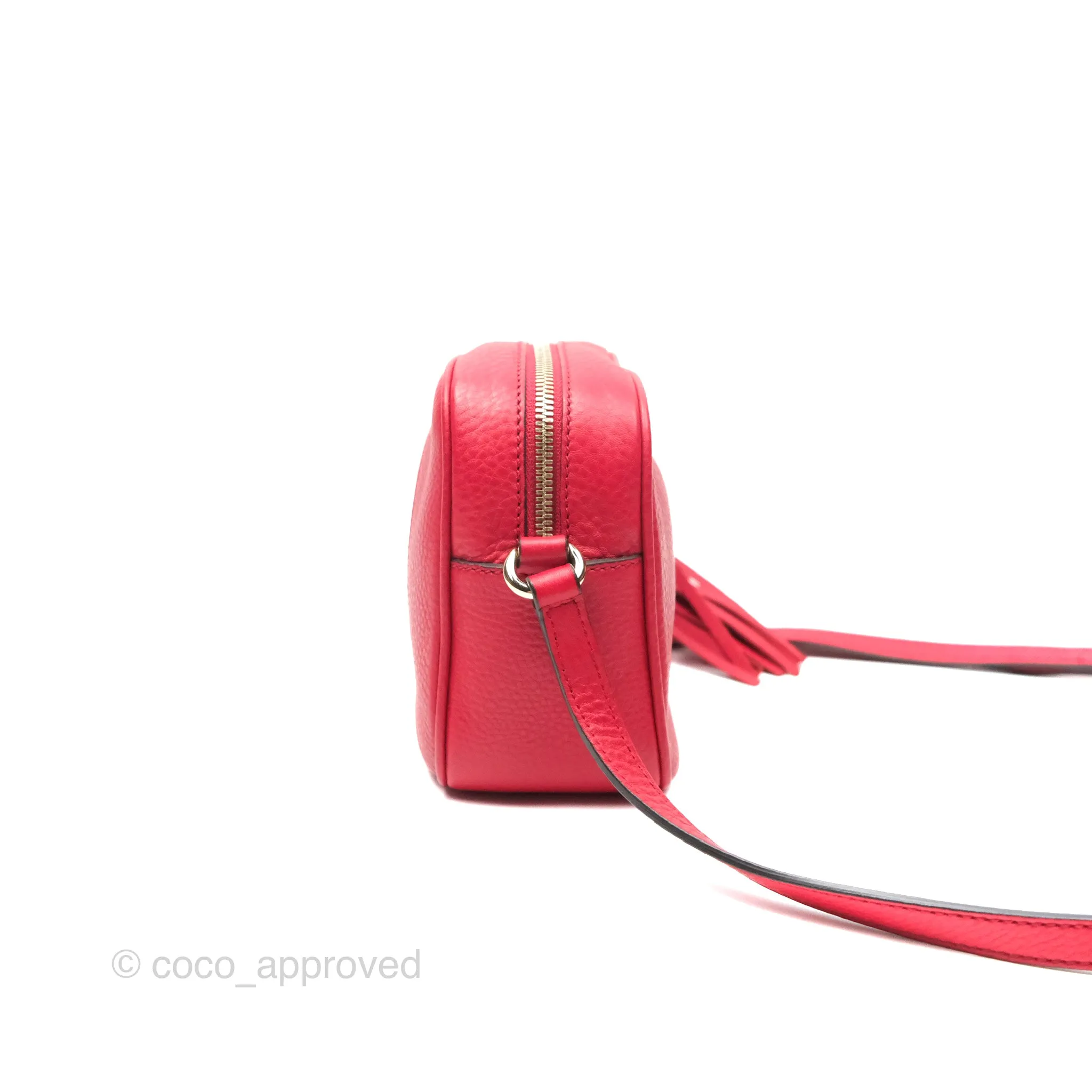 Gucci Small Soho Disco Bag Red Calfskin