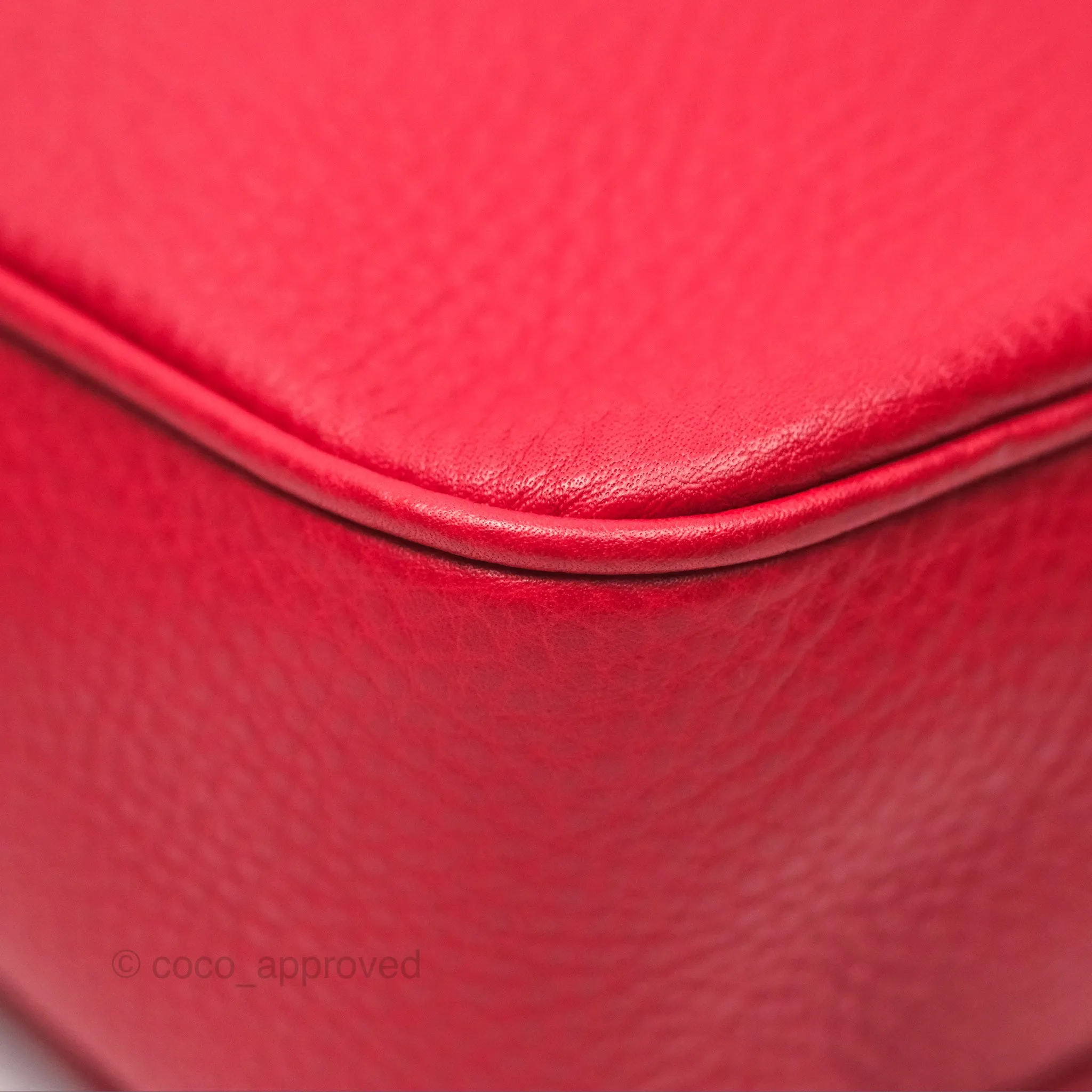 Gucci Small Soho Disco Bag Red Calfskin