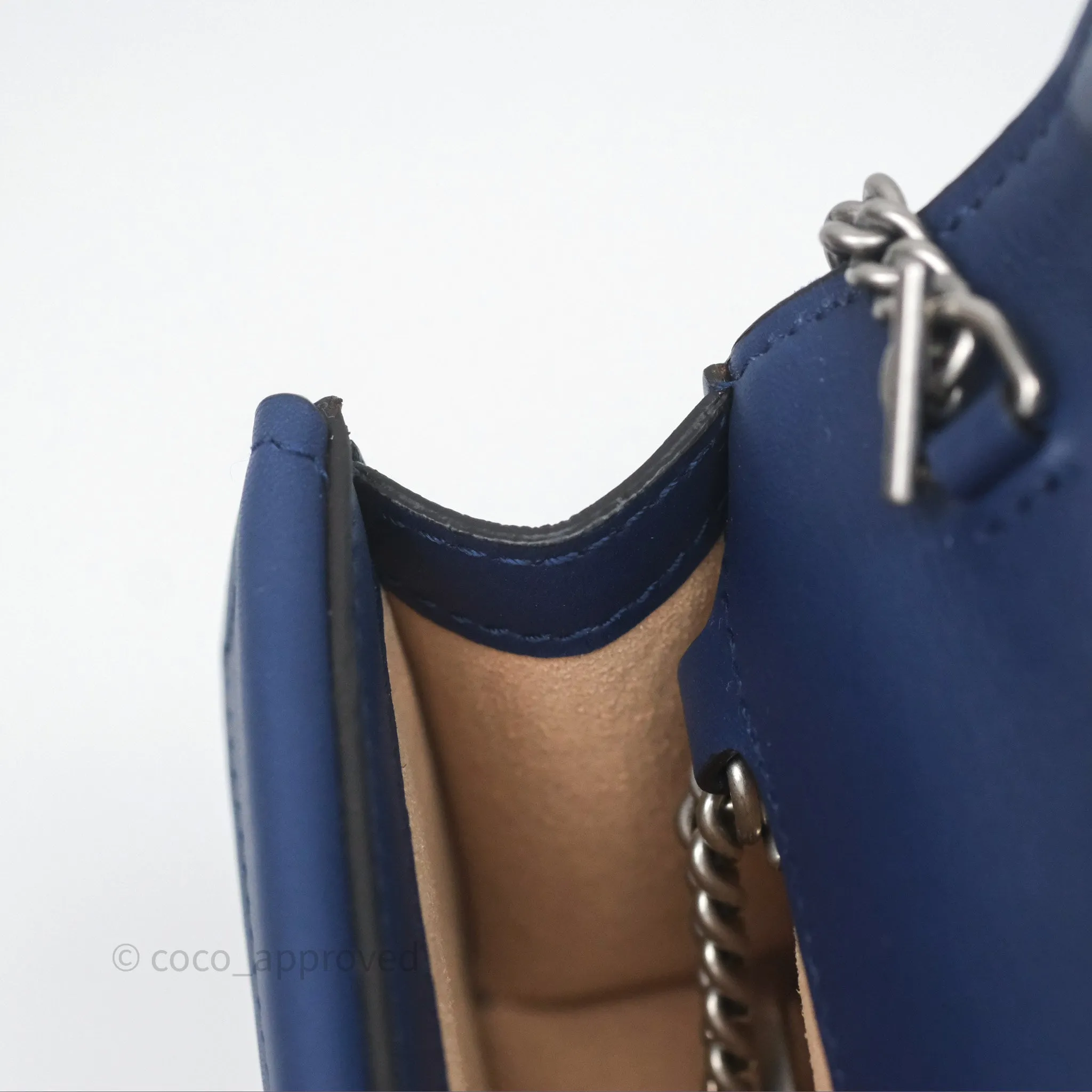 Gucci Super Mini Dionysus Crossbody Bag Royal Blue Velvet