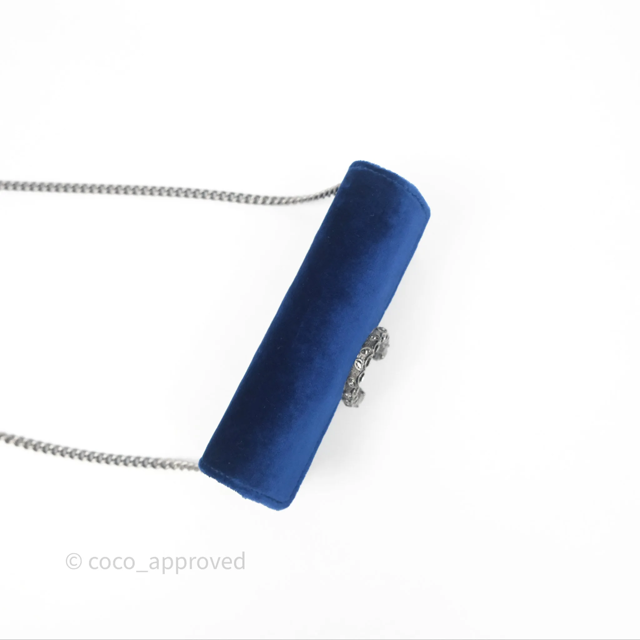 Gucci Super Mini Dionysus Crossbody Bag Royal Blue Velvet