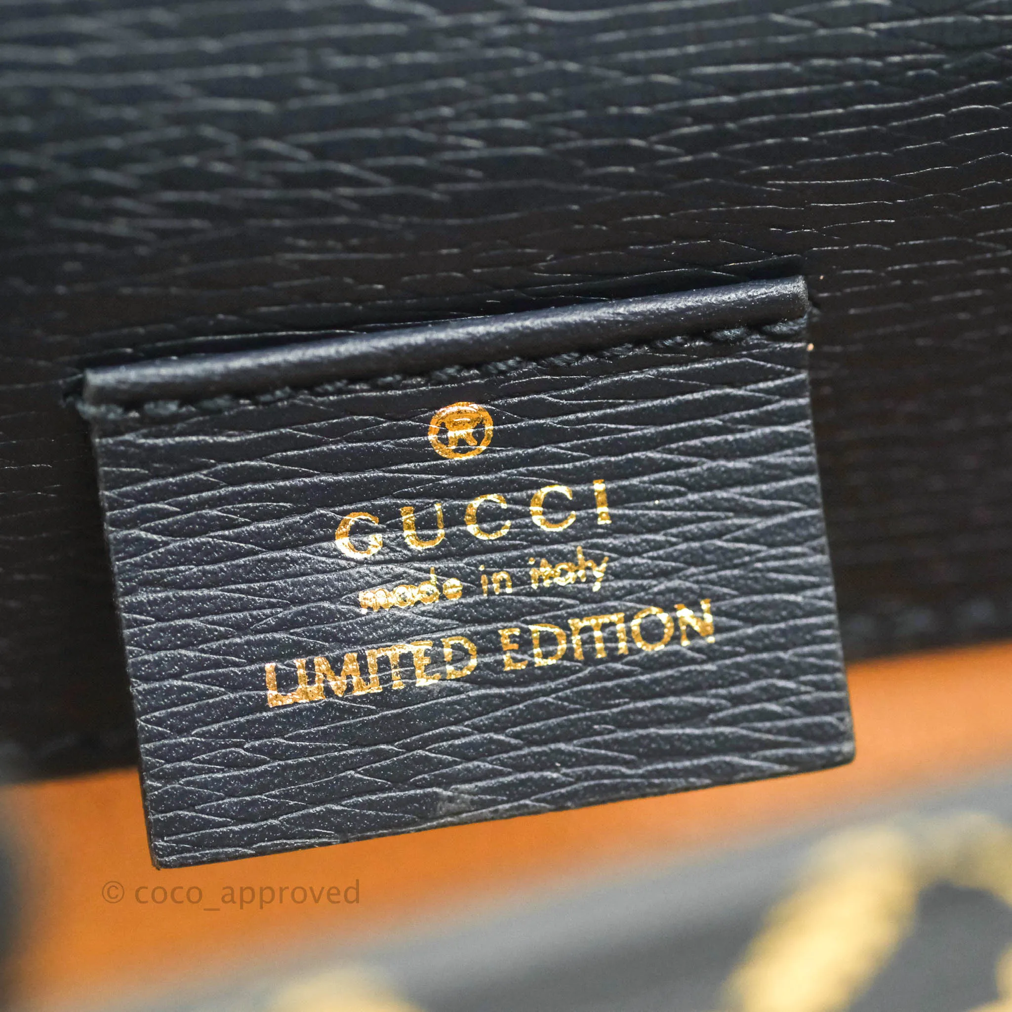 Gucci Super Mini GG Sylvie Bag Black Calfskin Gold Hardware