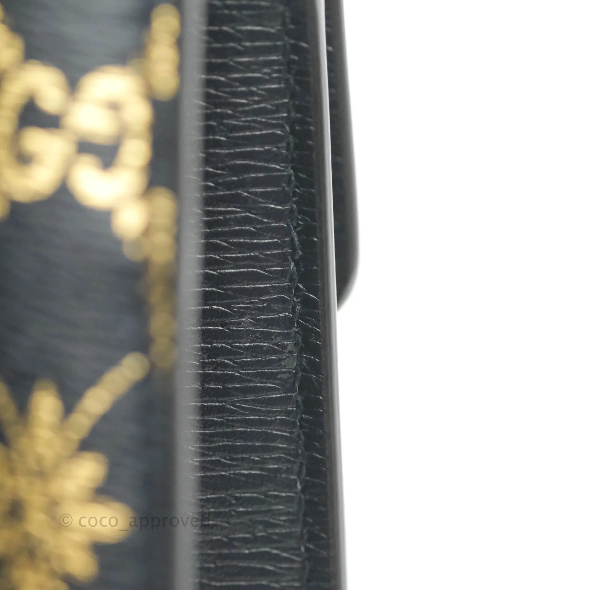 Gucci Super Mini GG Sylvie Bag Black Calfskin Gold Hardware