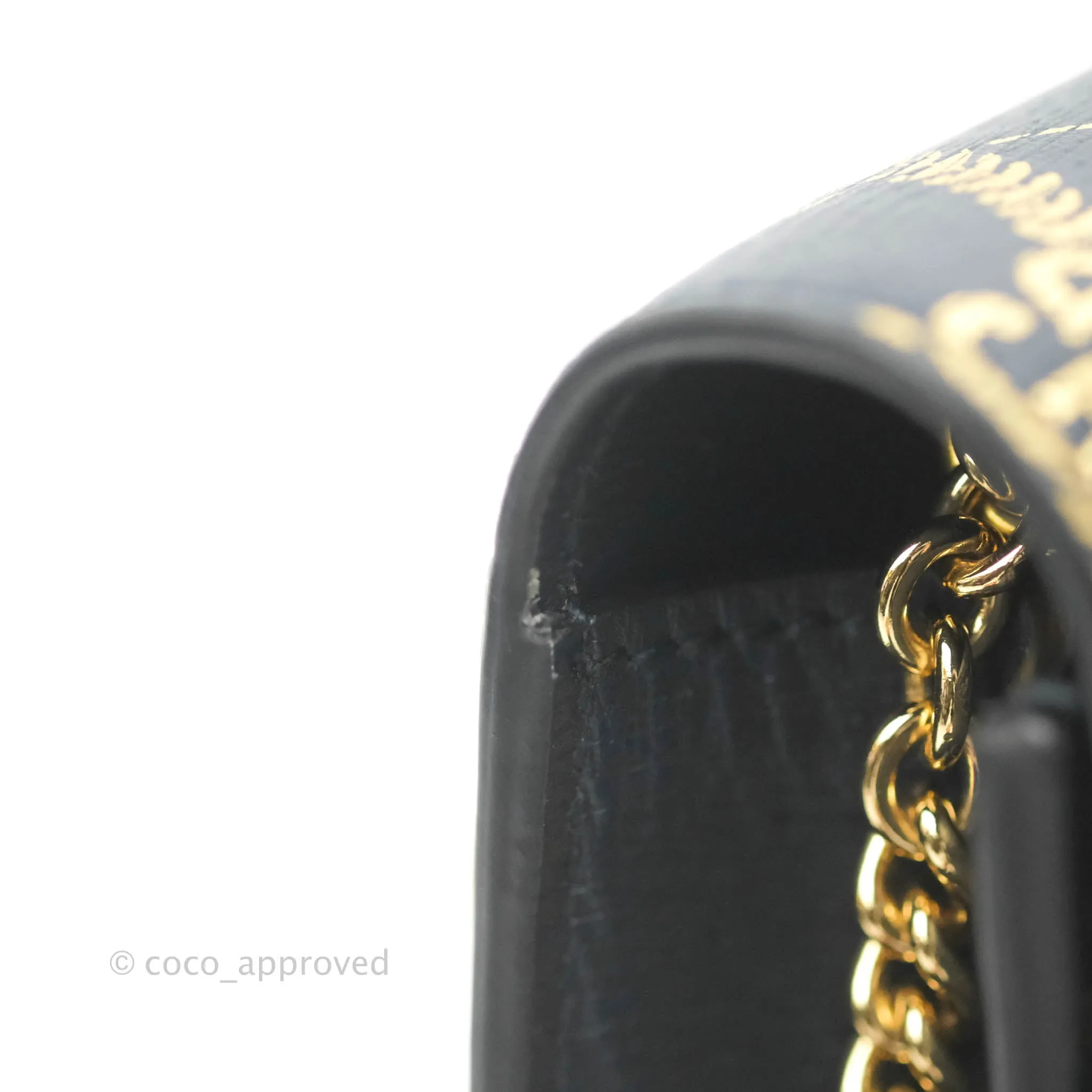 Gucci Super Mini GG Sylvie Bag Black Calfskin Gold Hardware