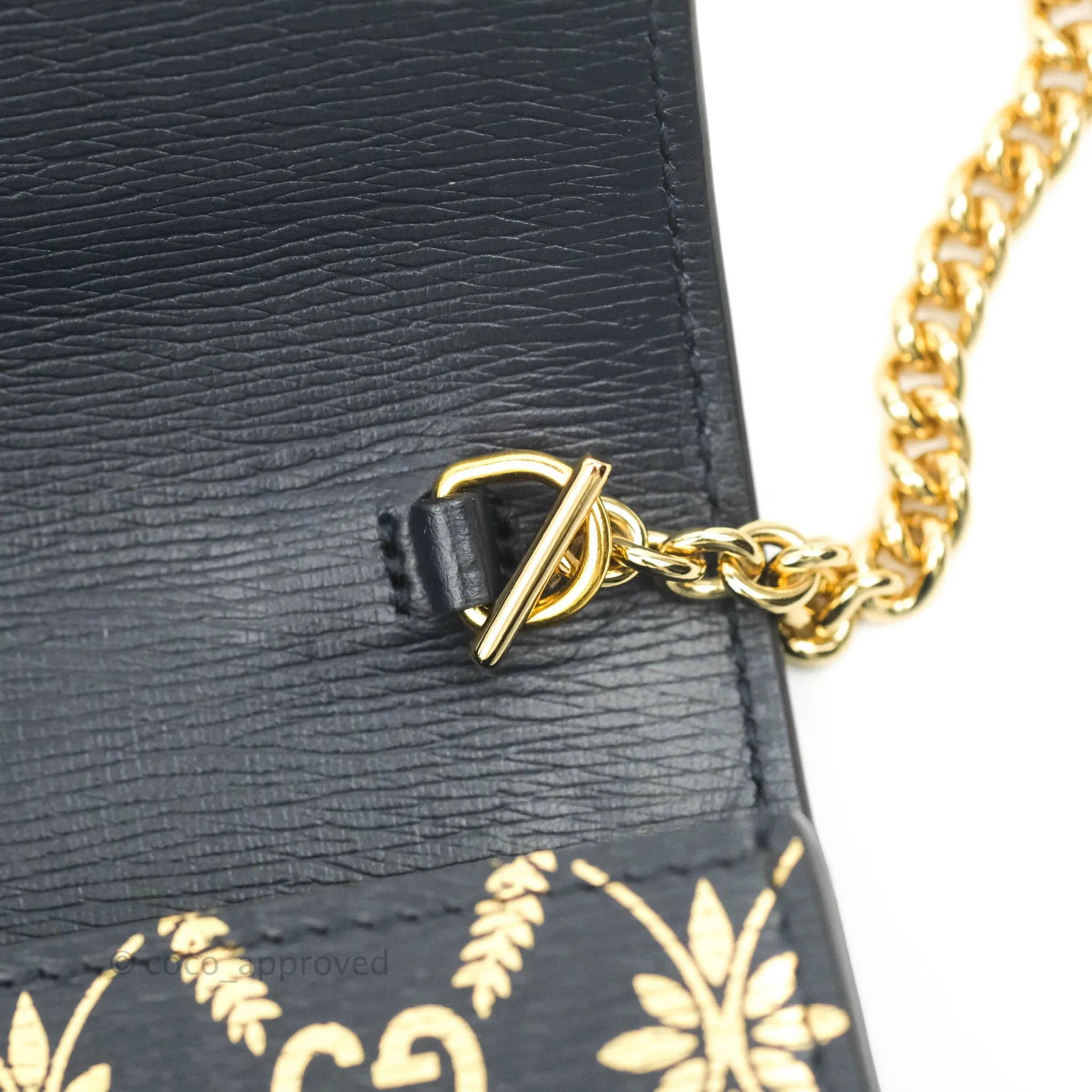 Gucci Super Mini GG Sylvie Bag Black Calfskin Gold Hardware