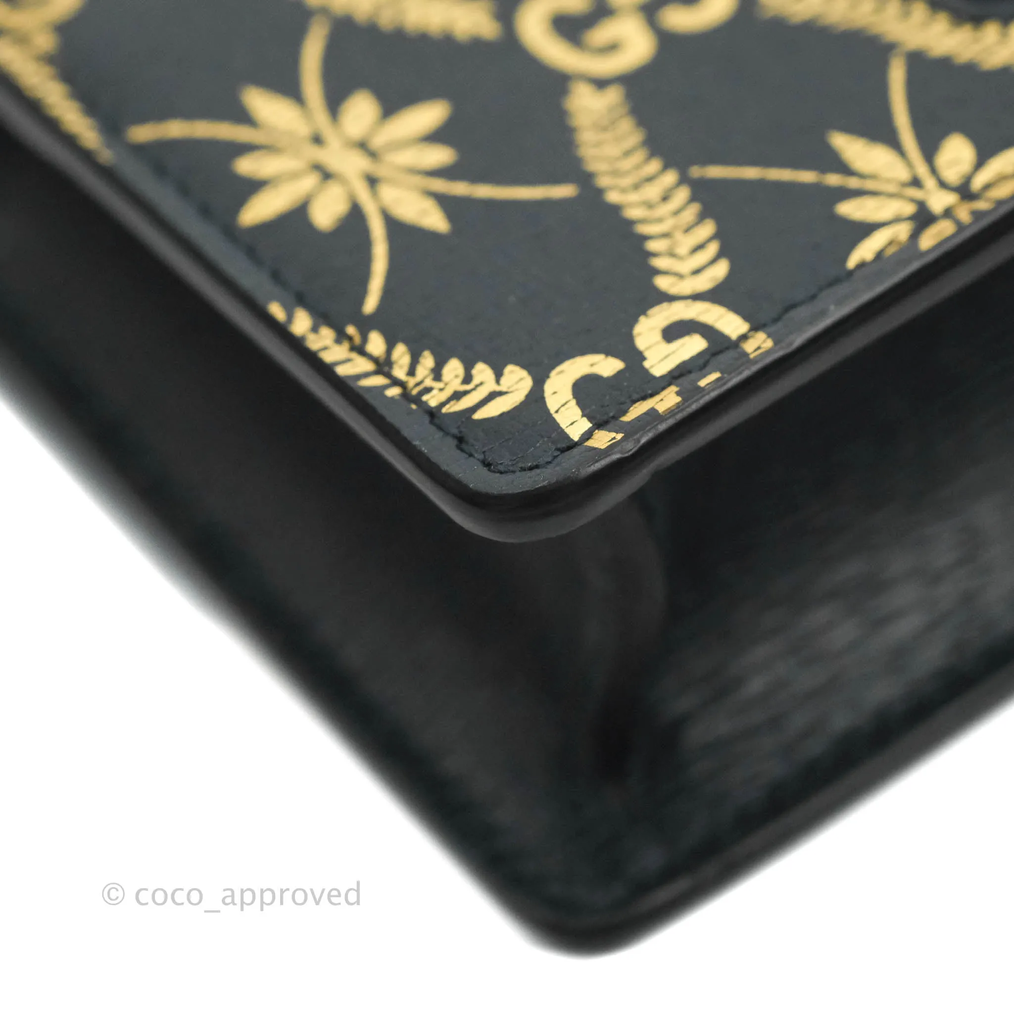 Gucci Super Mini GG Sylvie Bag Black Calfskin Gold Hardware