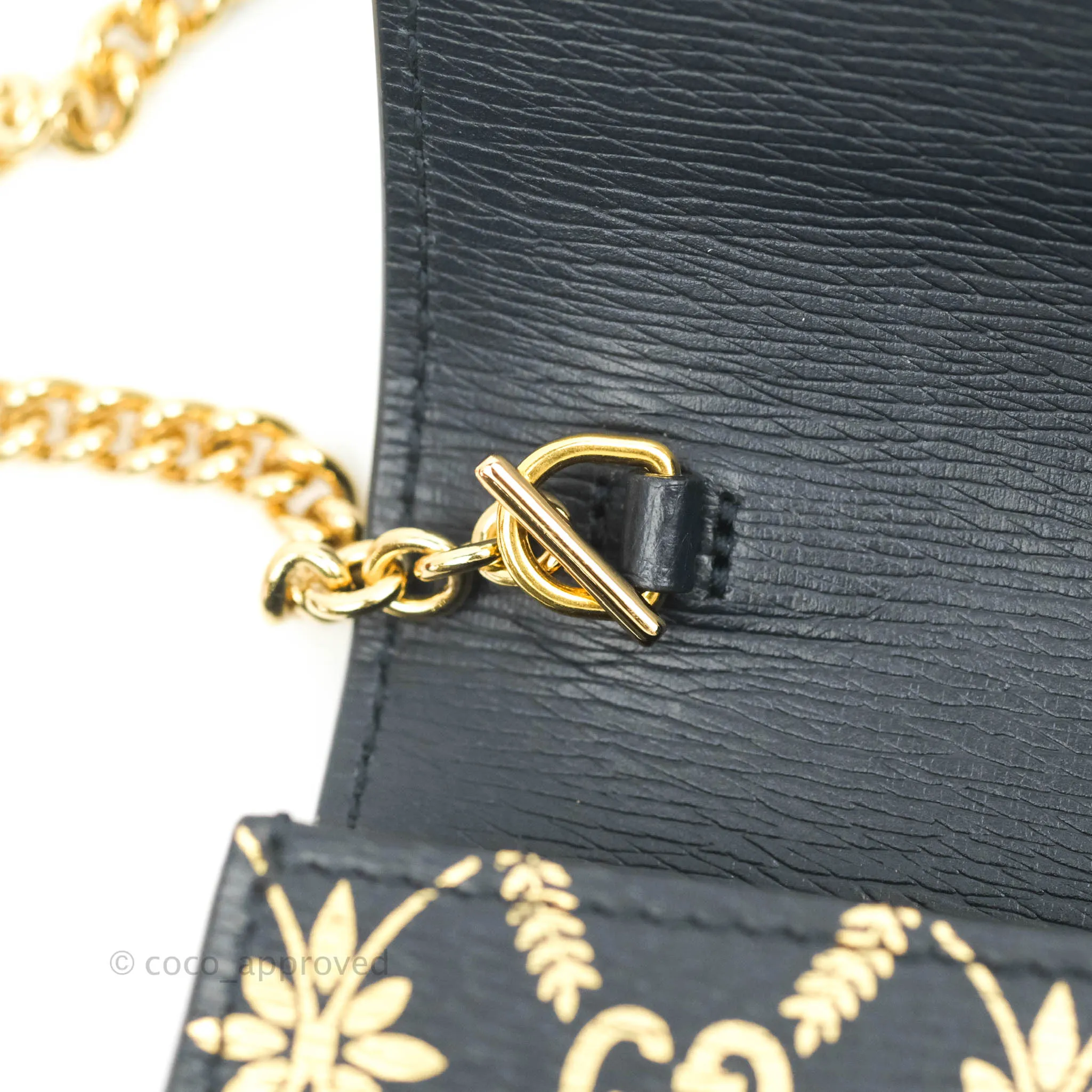 Gucci Super Mini GG Sylvie Bag Black Calfskin Gold Hardware