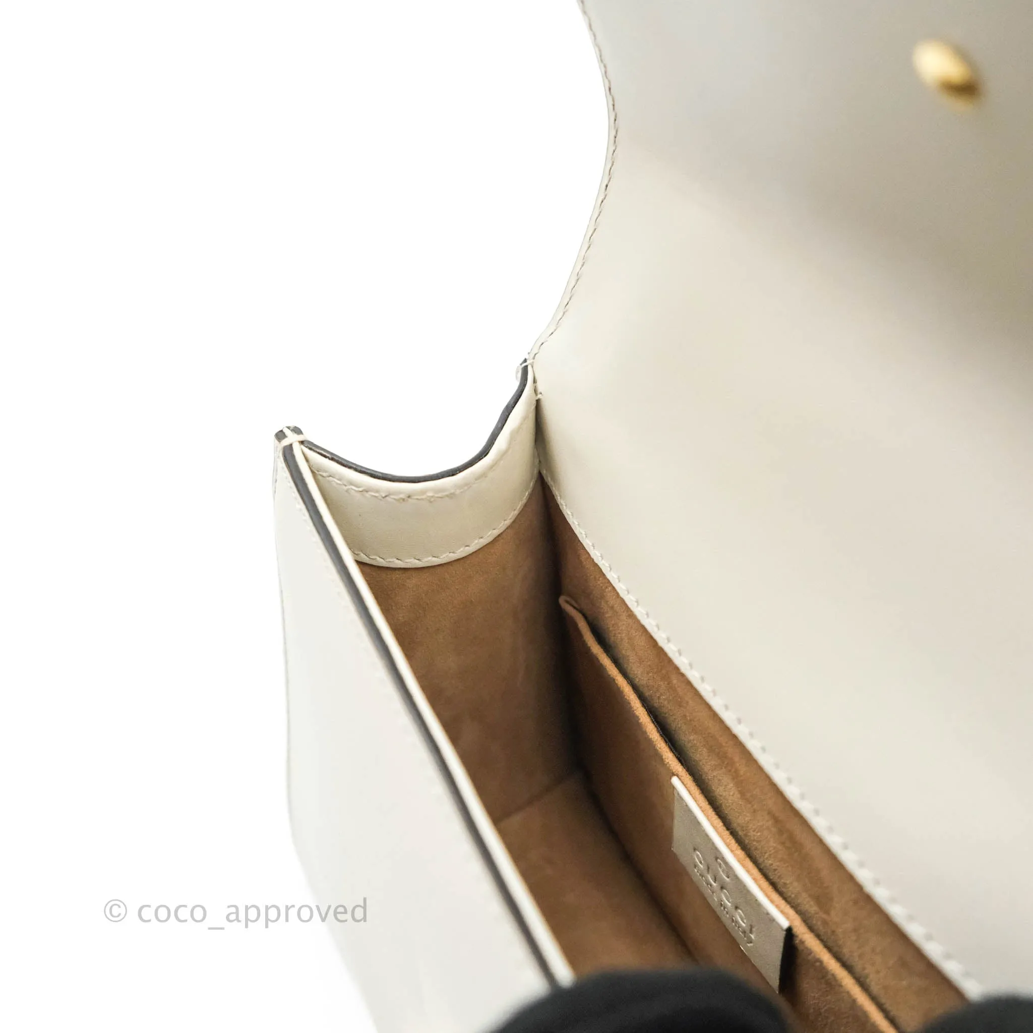 Gucci Sylvie Mini White Calfskin Bag 