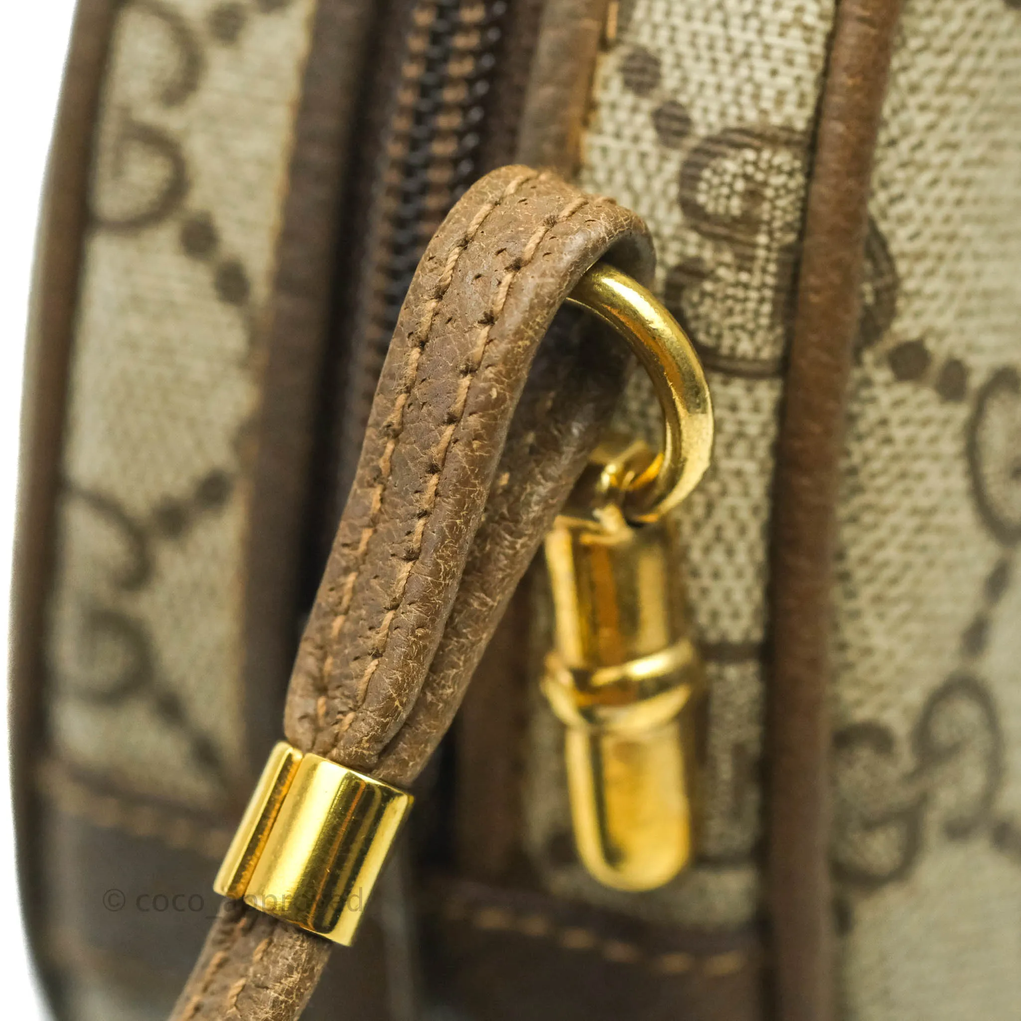 Gucci Vintage GG Monogram Canvas Round Shoulder Bag