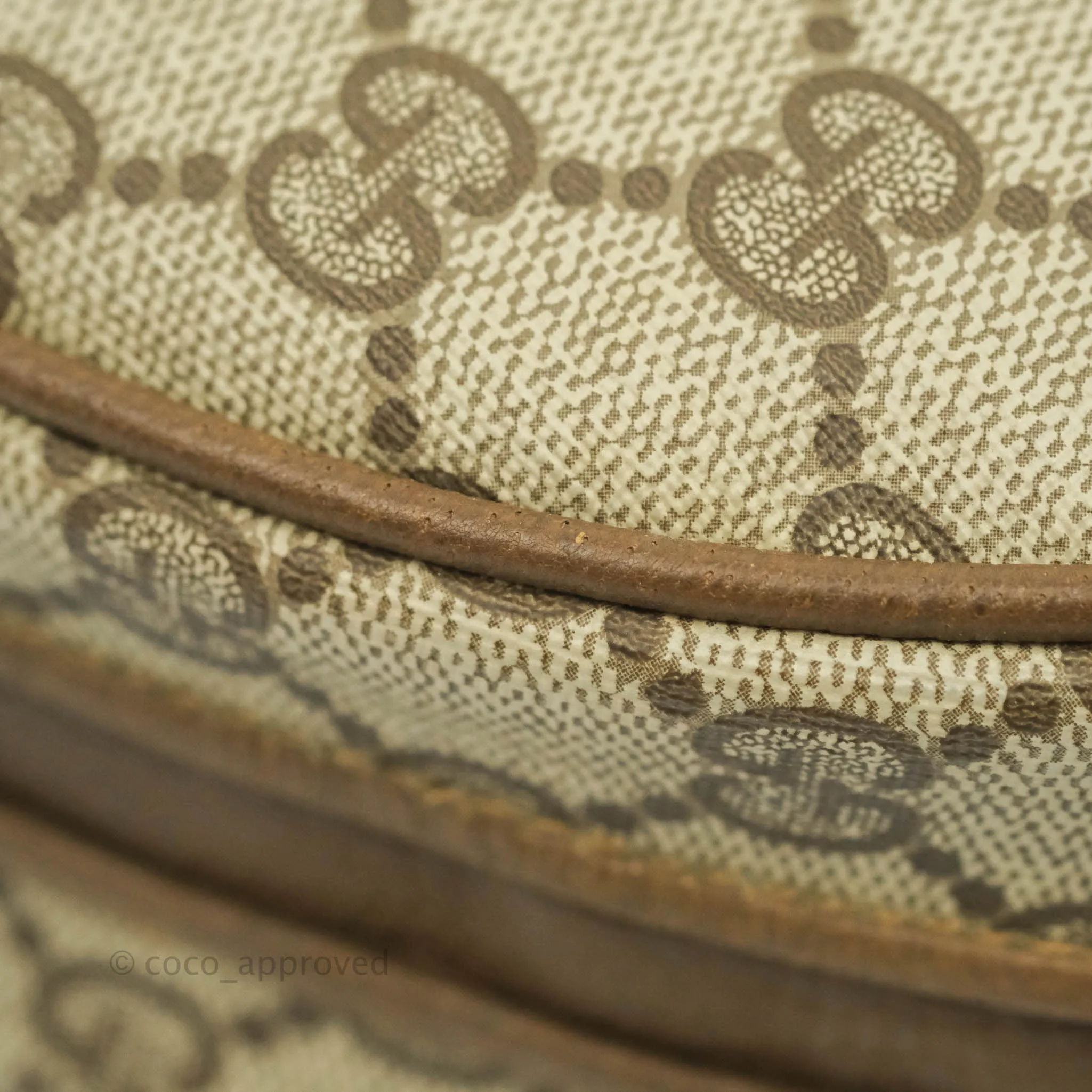 Gucci Vintage GG Monogram Canvas Round Shoulder Bag