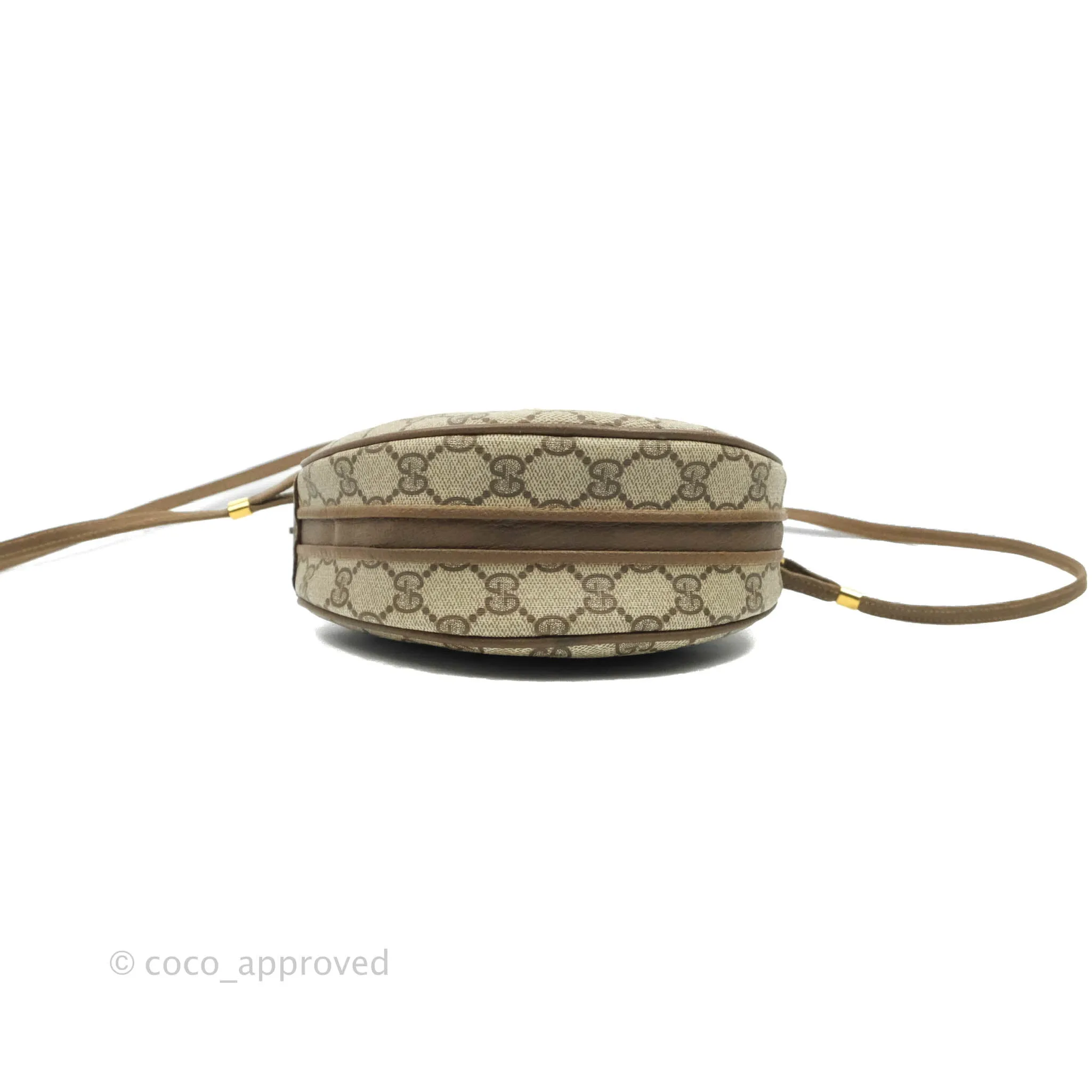Gucci Vintage GG Monogram Canvas Round Shoulder Bag