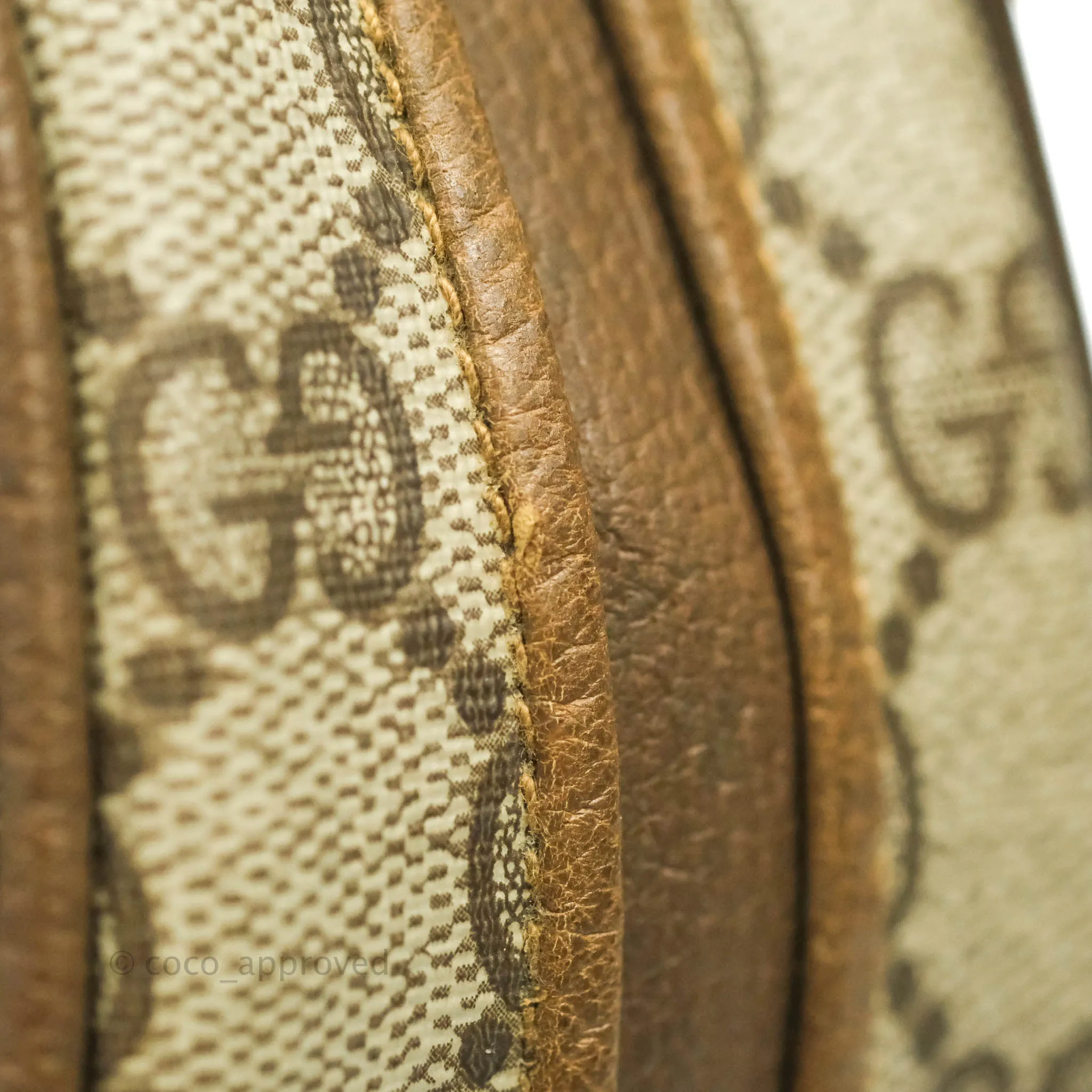 Gucci Vintage GG Monogram Canvas Round Shoulder Bag