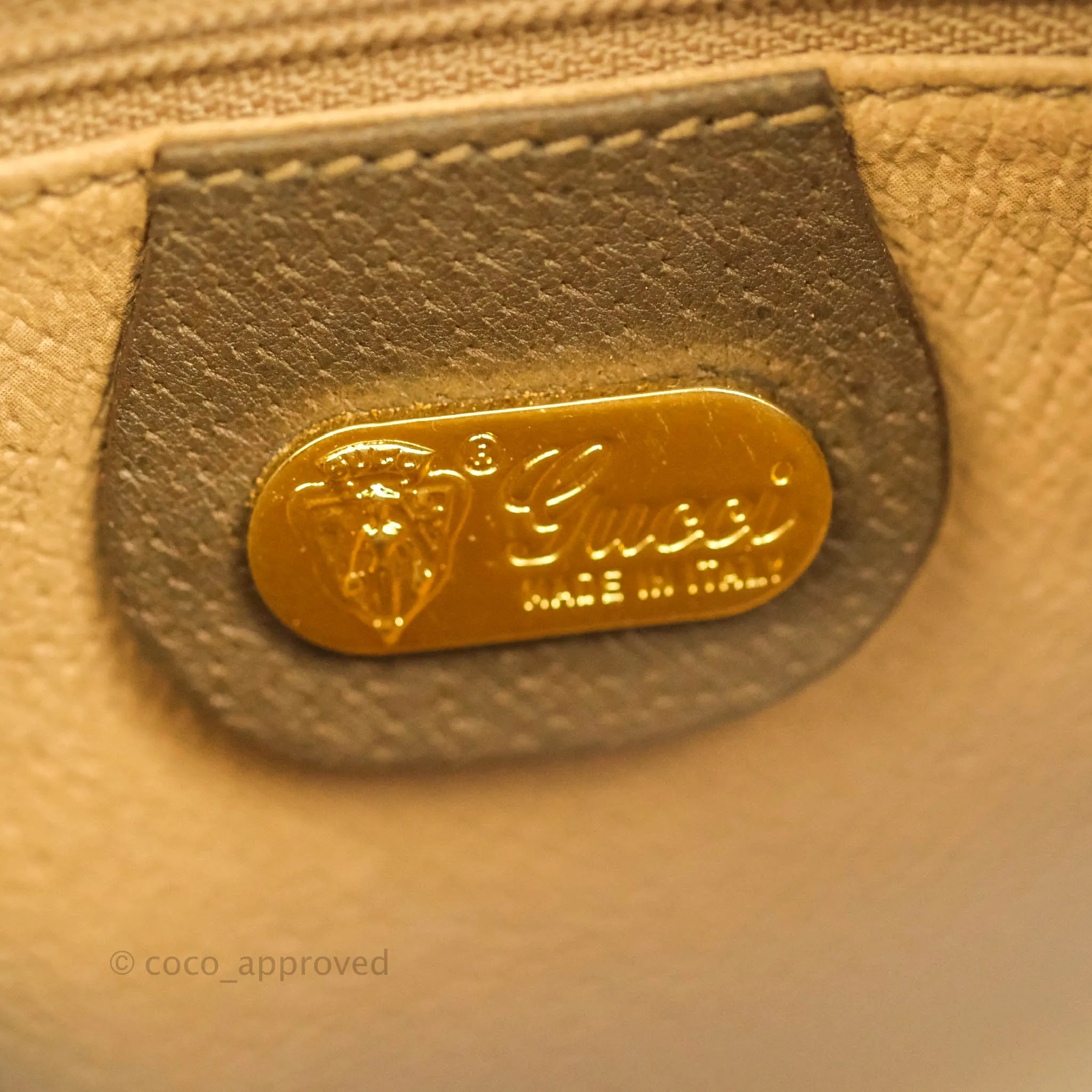 Gucci Vintage GG Monogram Canvas Round Shoulder Bag