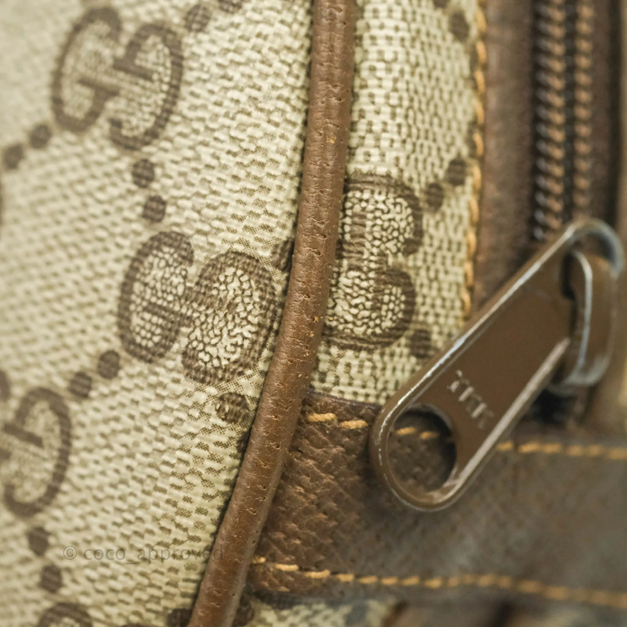 Gucci Vintage GG Monogram Canvas Round Shoulder Bag