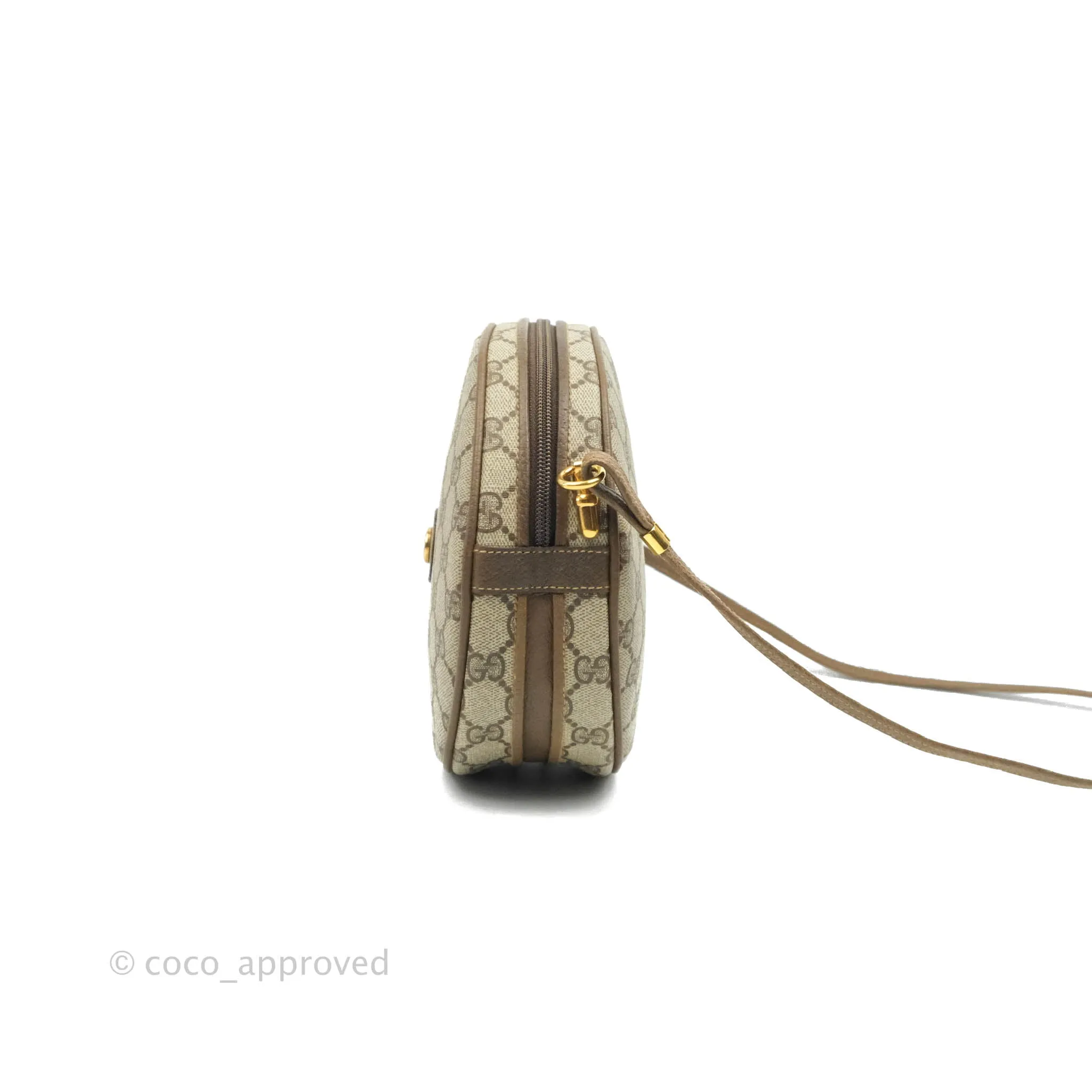 Gucci Vintage GG Monogram Canvas Round Shoulder Bag