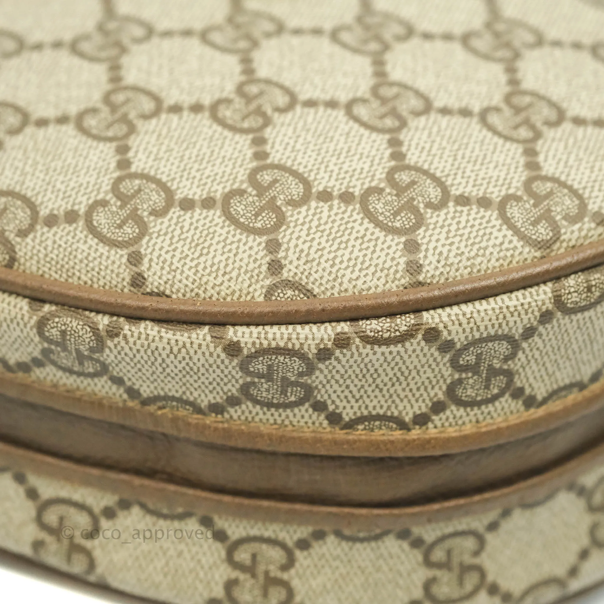 Gucci Vintage GG Monogram Canvas Round Shoulder Bag