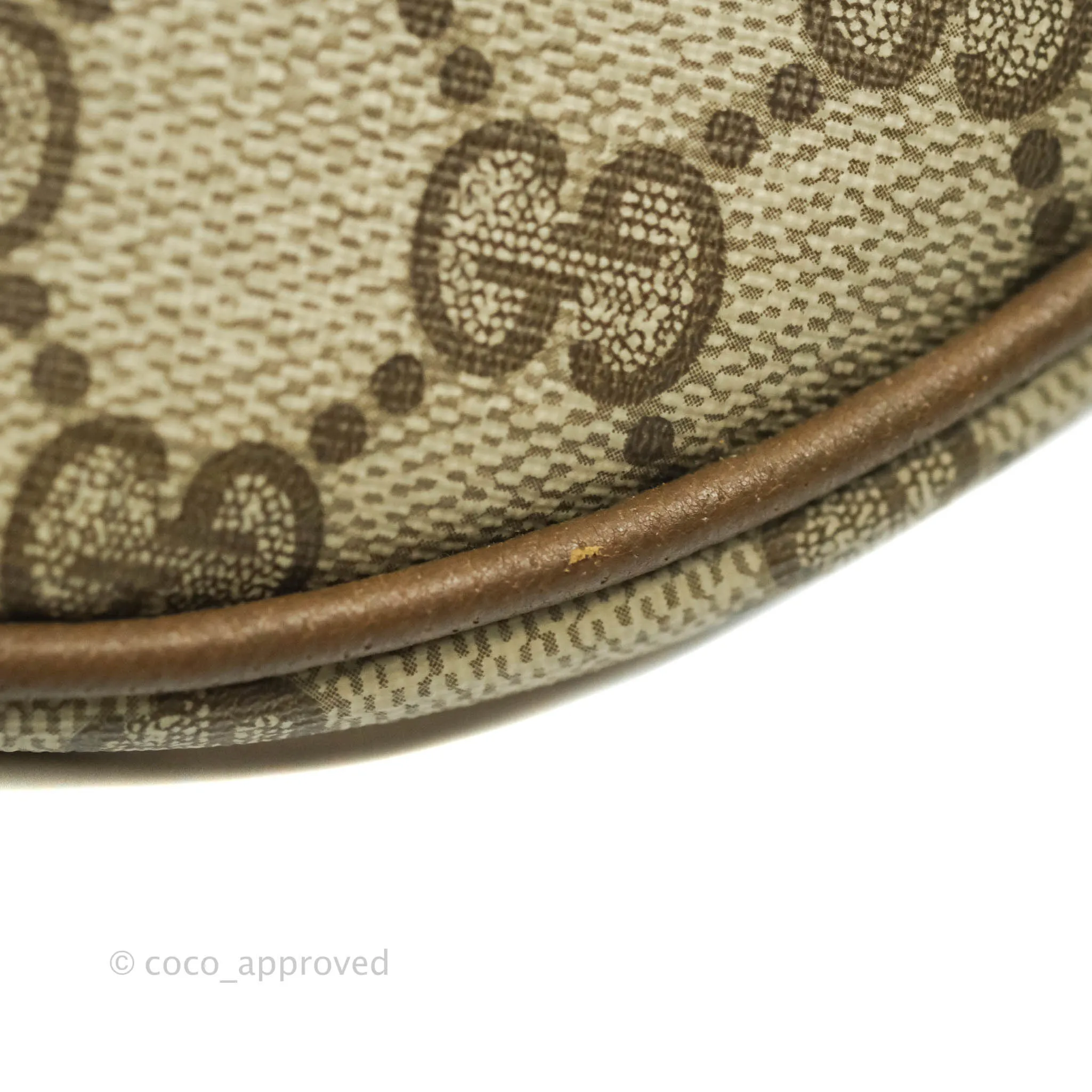 Gucci Vintage GG Monogram Canvas Round Shoulder Bag