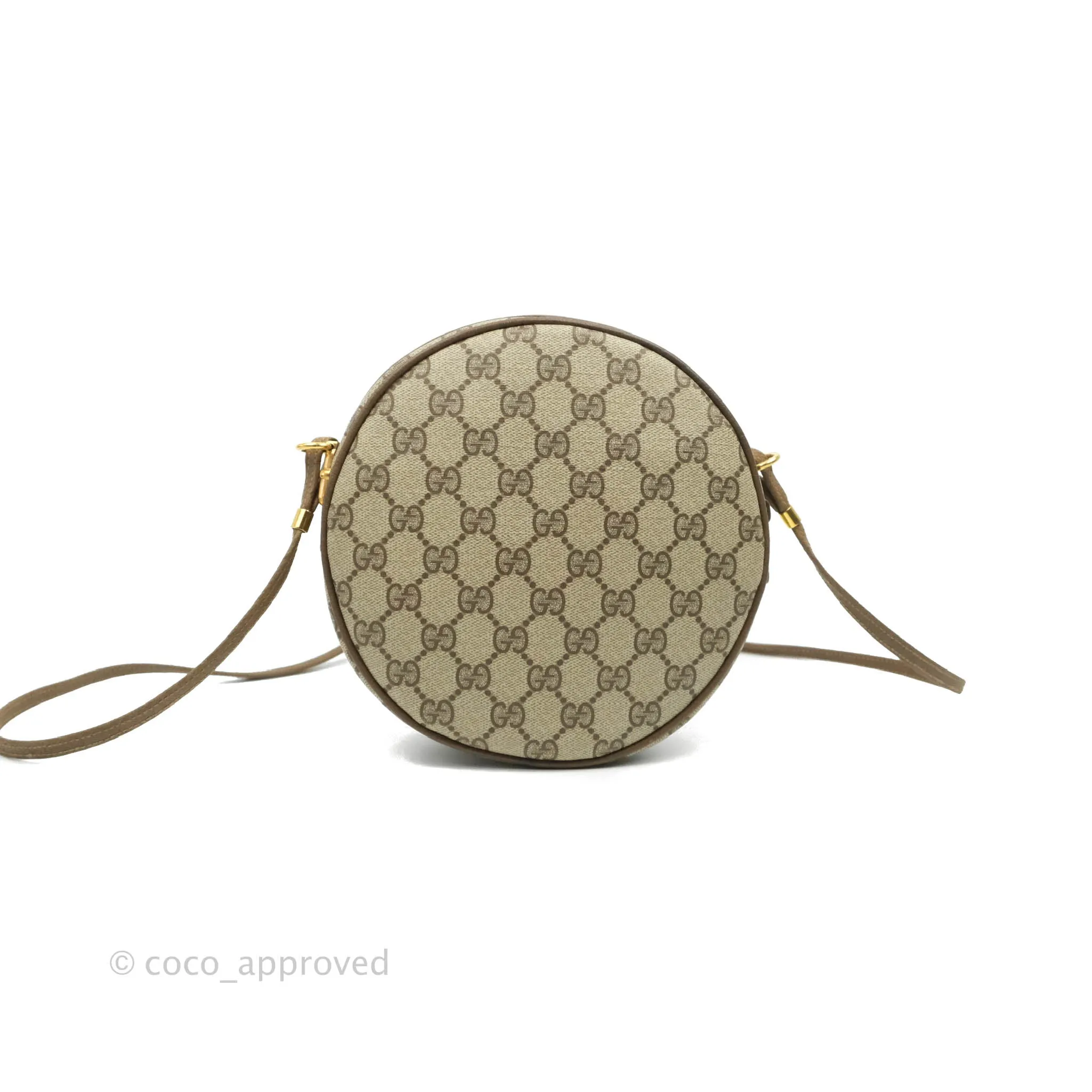 Gucci Vintage GG Monogram Canvas Round Shoulder Bag