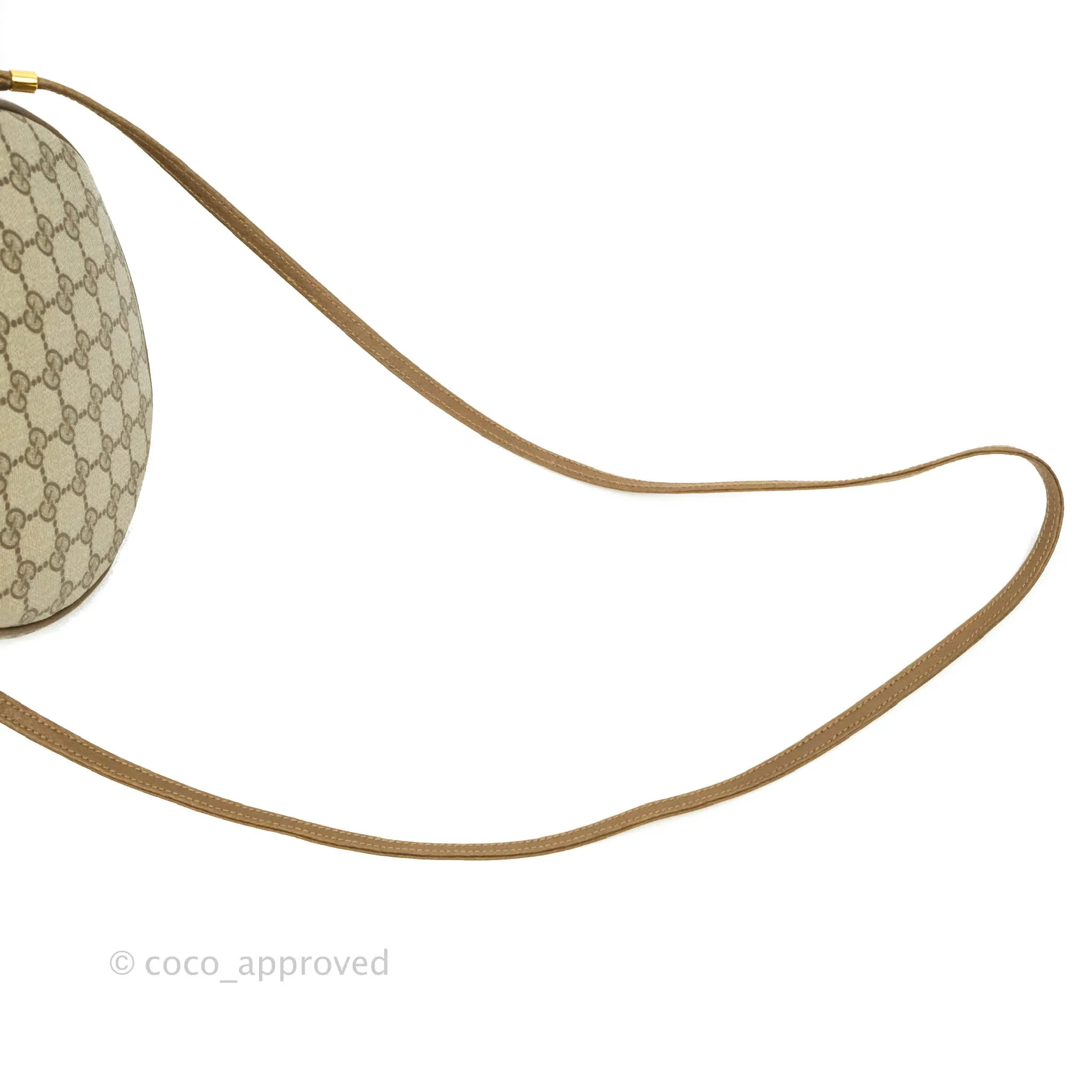 Gucci Vintage GG Monogram Canvas Round Shoulder Bag