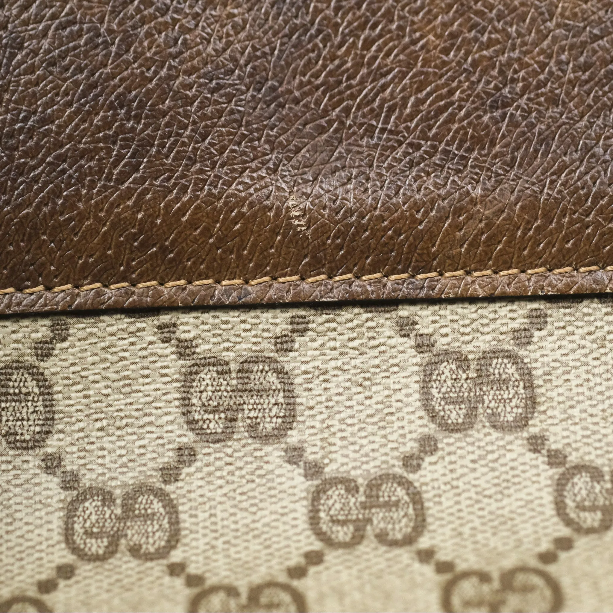 Gucci Vintage GG Supreme Tote Bag Canvas