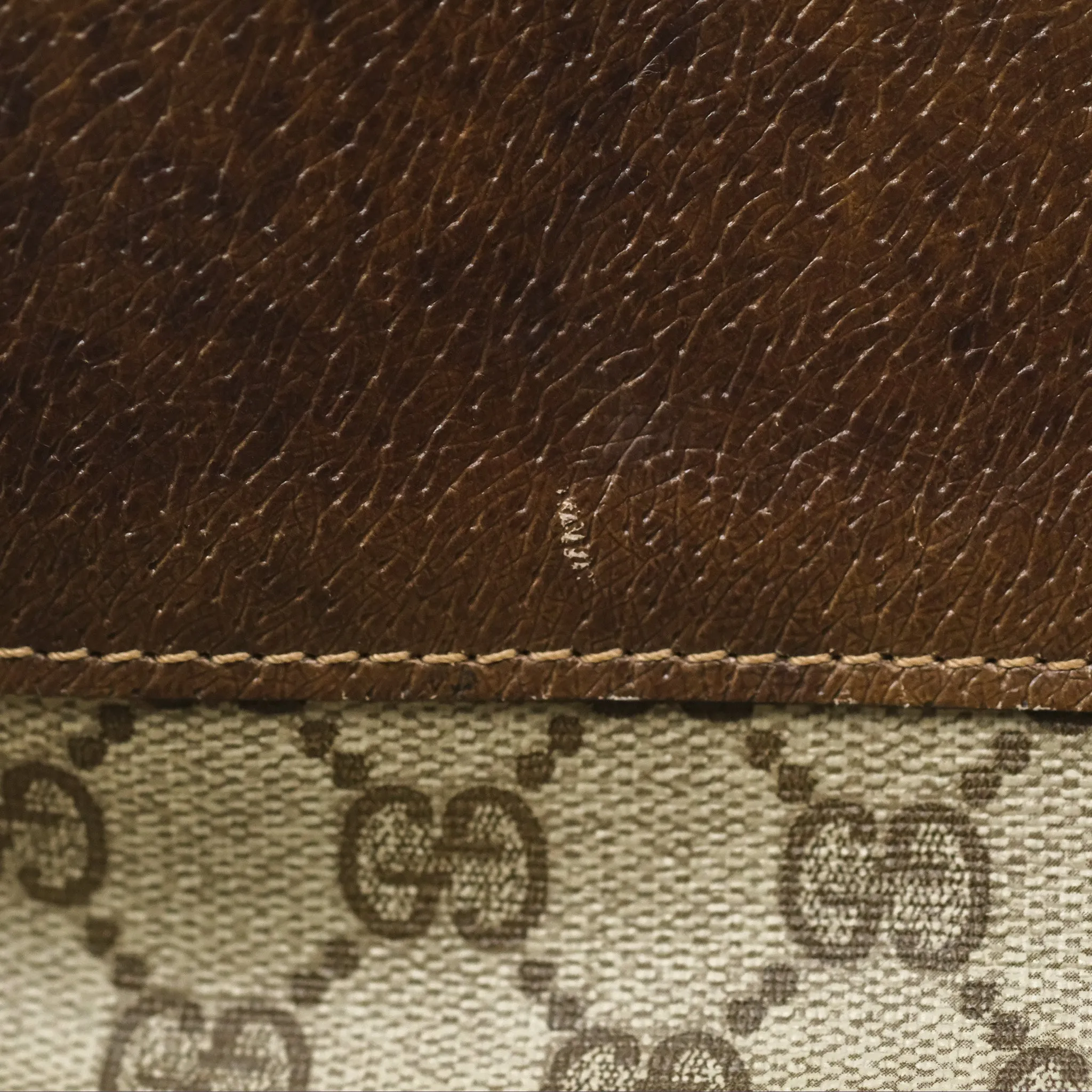 Gucci Vintage GG Supreme Tote Bag Canvas