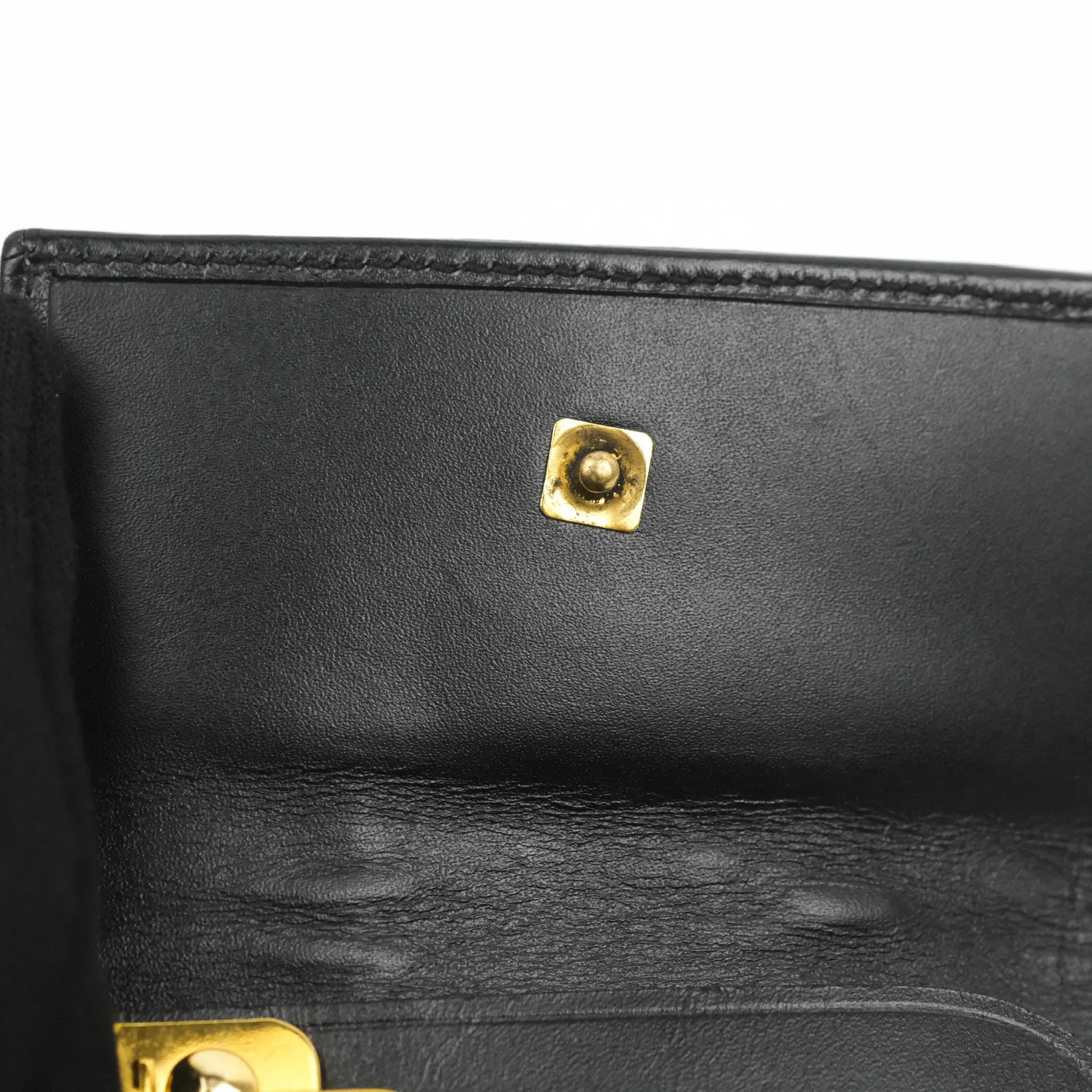 Gucci Vintage GG Web Six-Key Holder Black Canvas