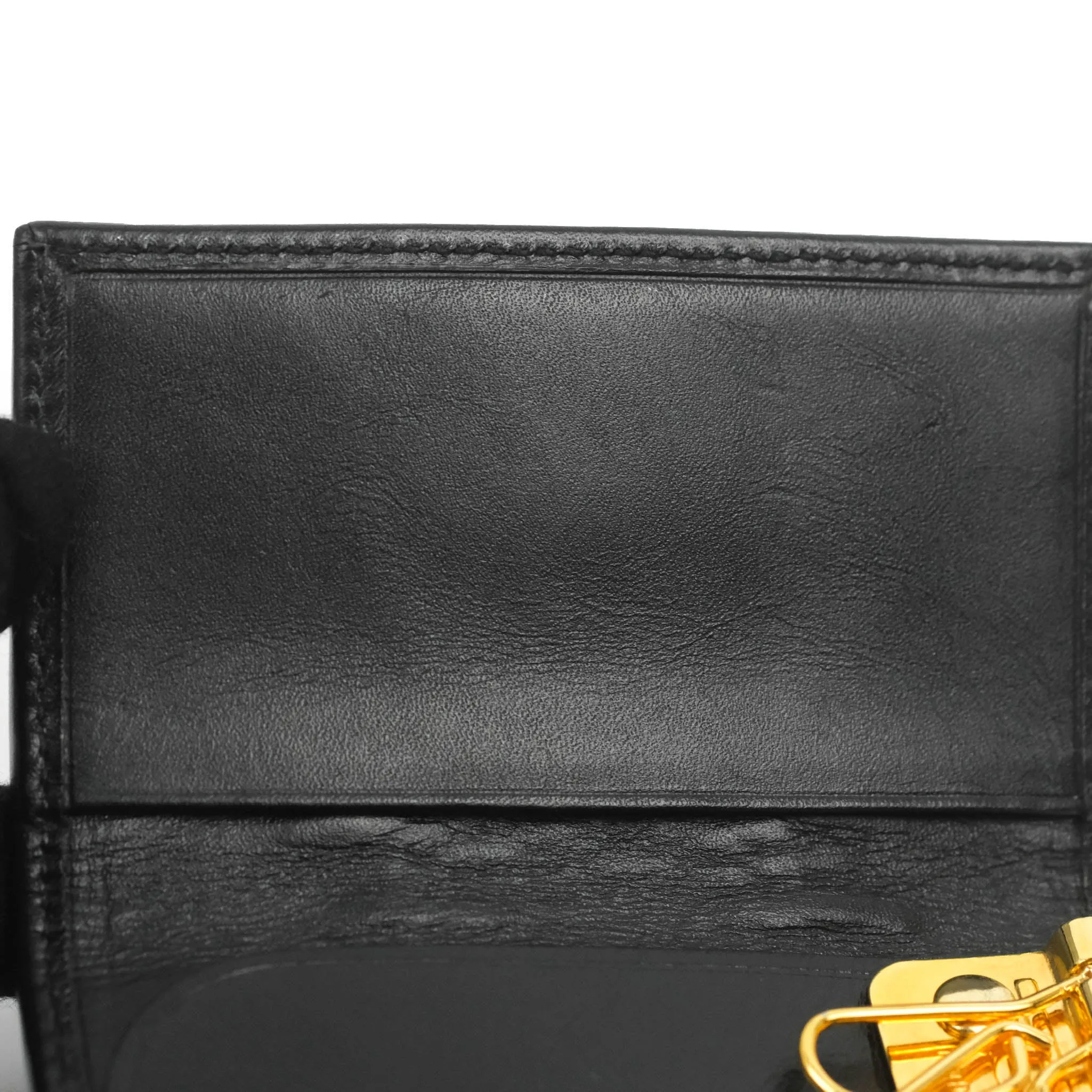 Gucci Vintage GG Web Six-Key Holder Black Canvas