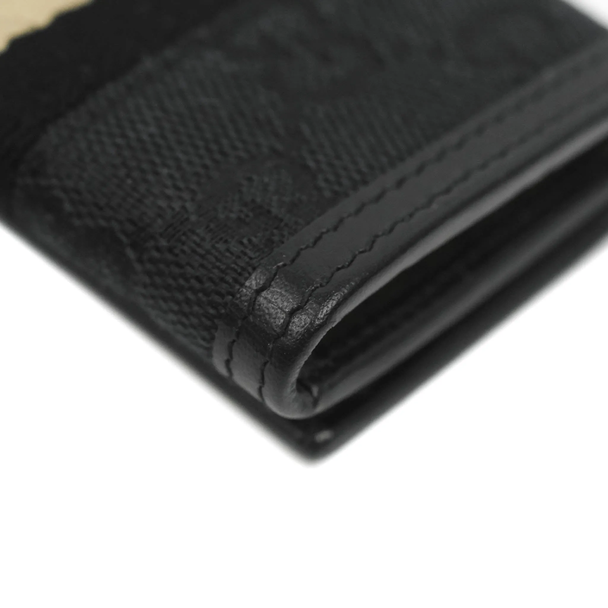 Gucci Vintage GG Web Six-Key Holder Black Canvas