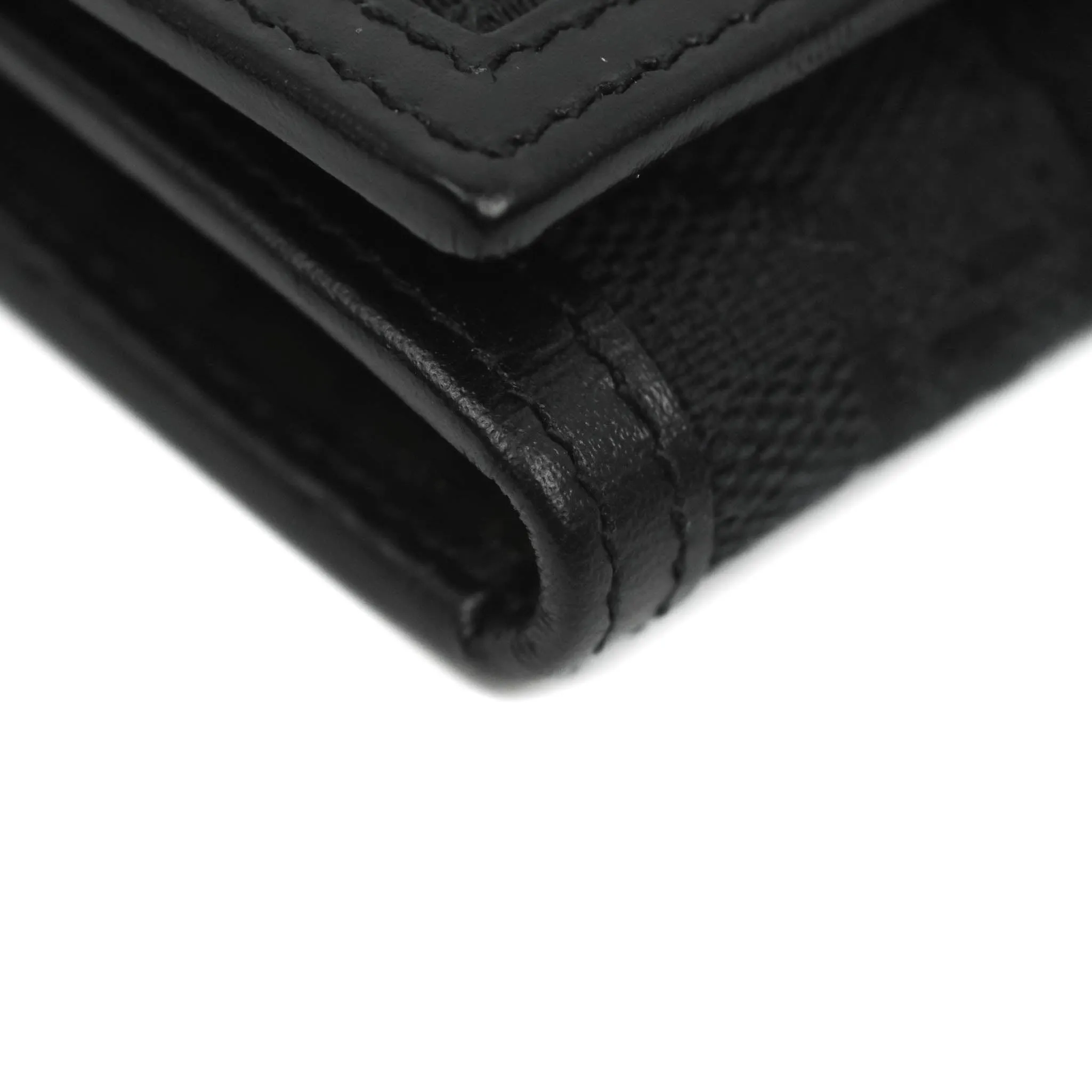 Gucci Vintage GG Web Six-Key Holder Black Canvas