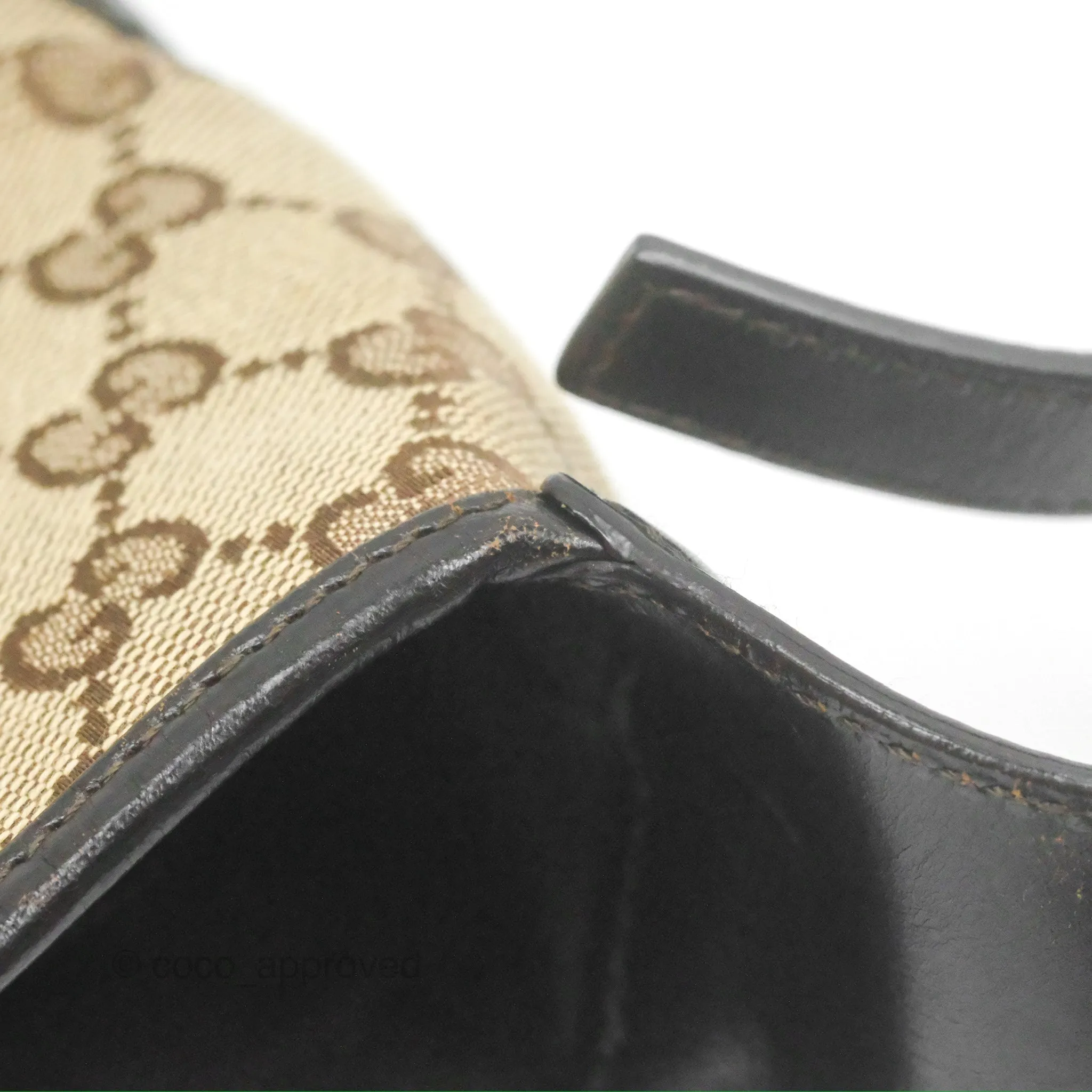 Gucci Vintage Jackie Shoulder Bag Beige/Brown GG Supreme Canvas