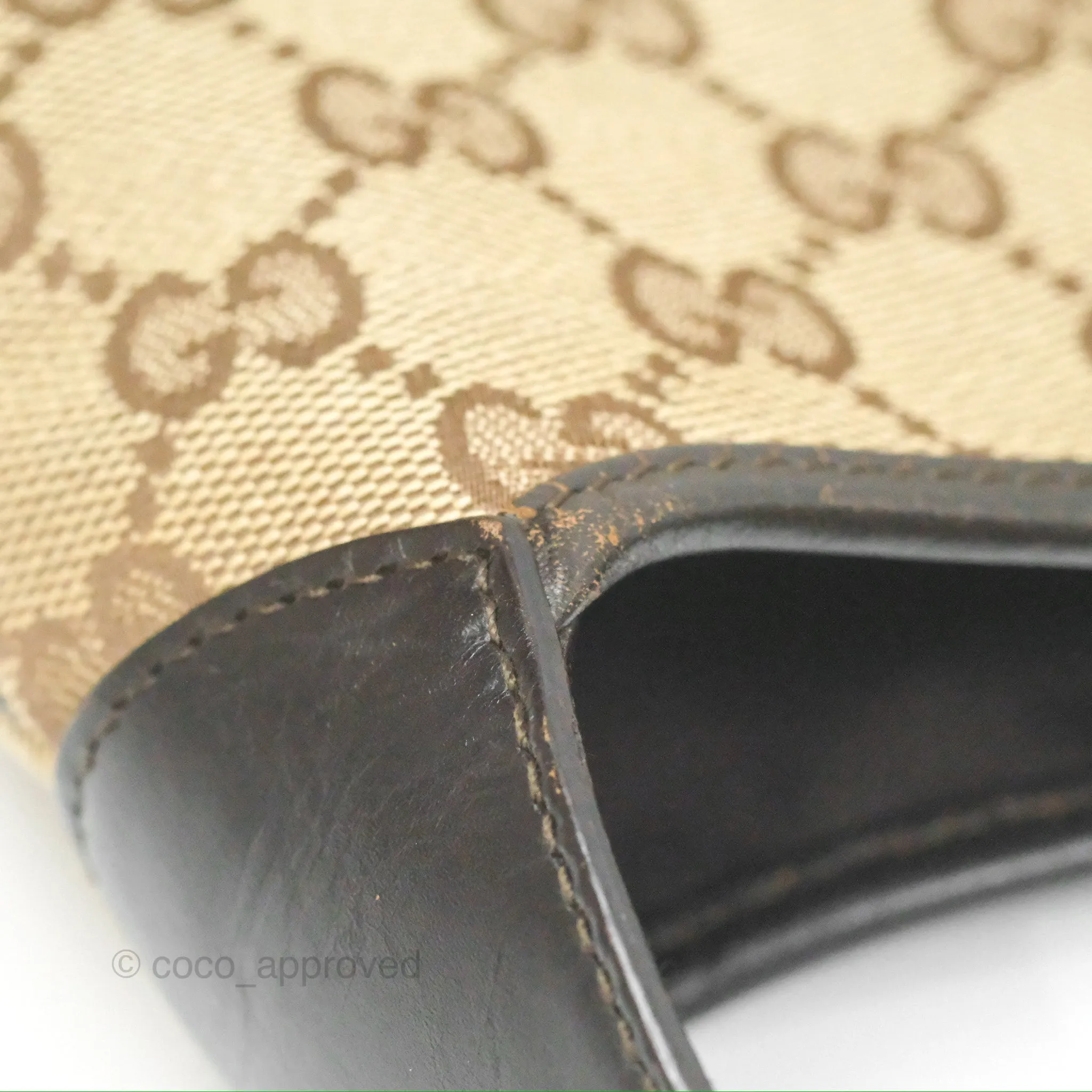 Gucci Vintage Jackie Shoulder Bag Beige/Brown GG Supreme Canvas