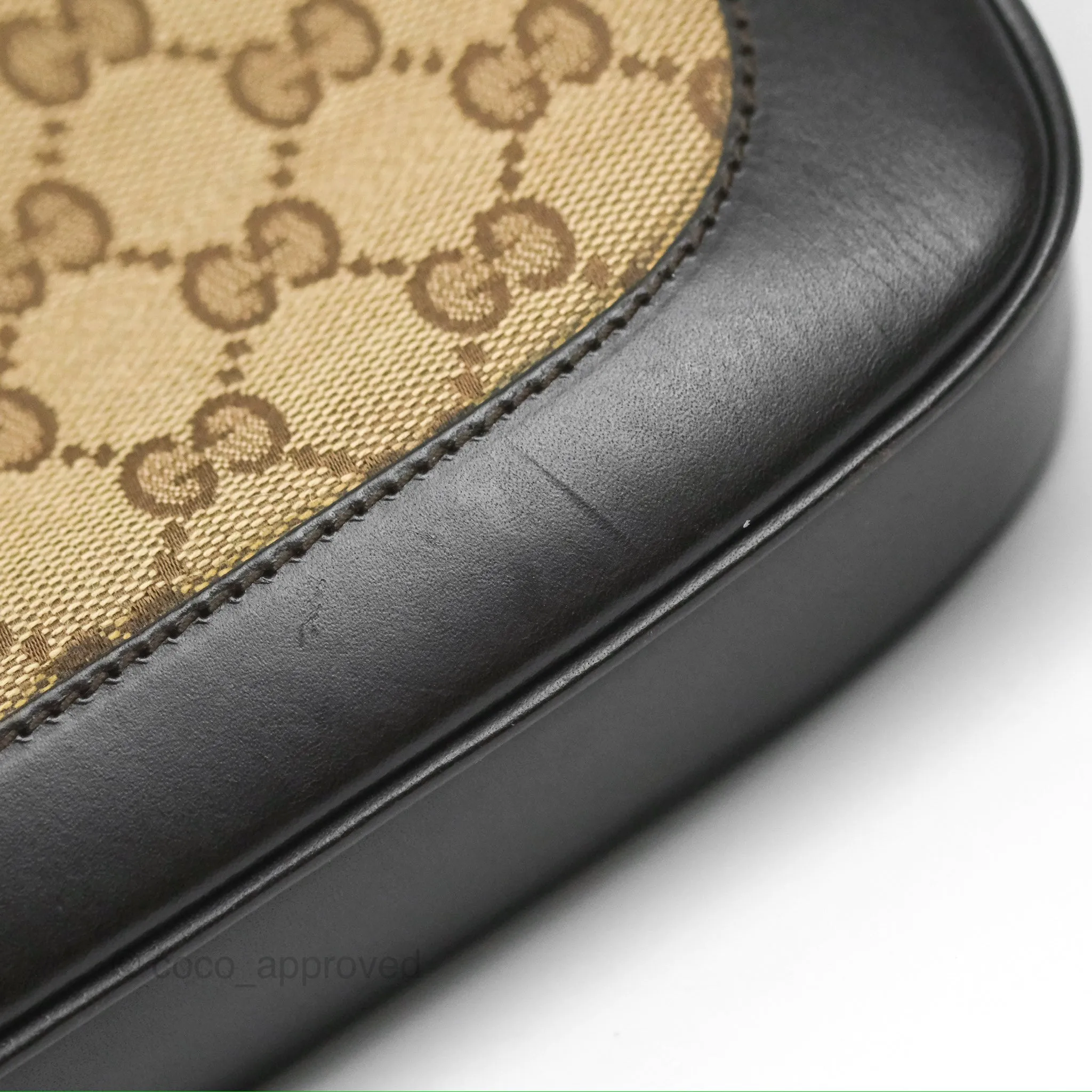 Gucci Vintage Jackie Shoulder Bag Beige/Brown GG Supreme Canvas