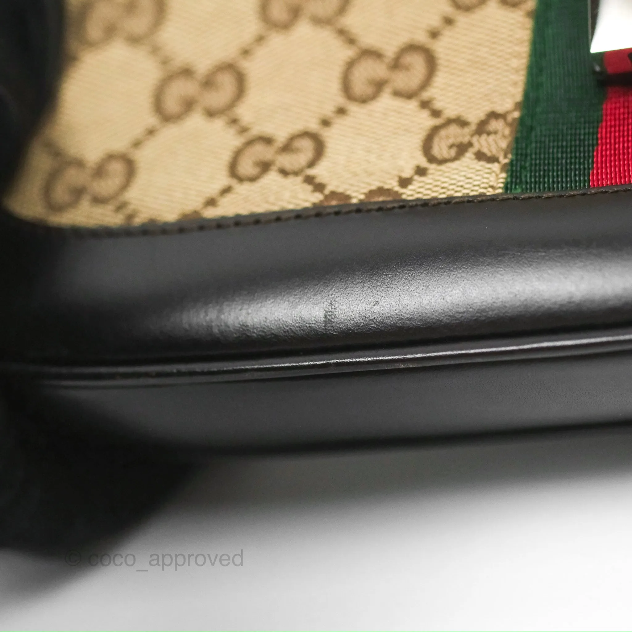 Gucci Vintage Jackie Shoulder Bag Beige/Brown GG Supreme Canvas