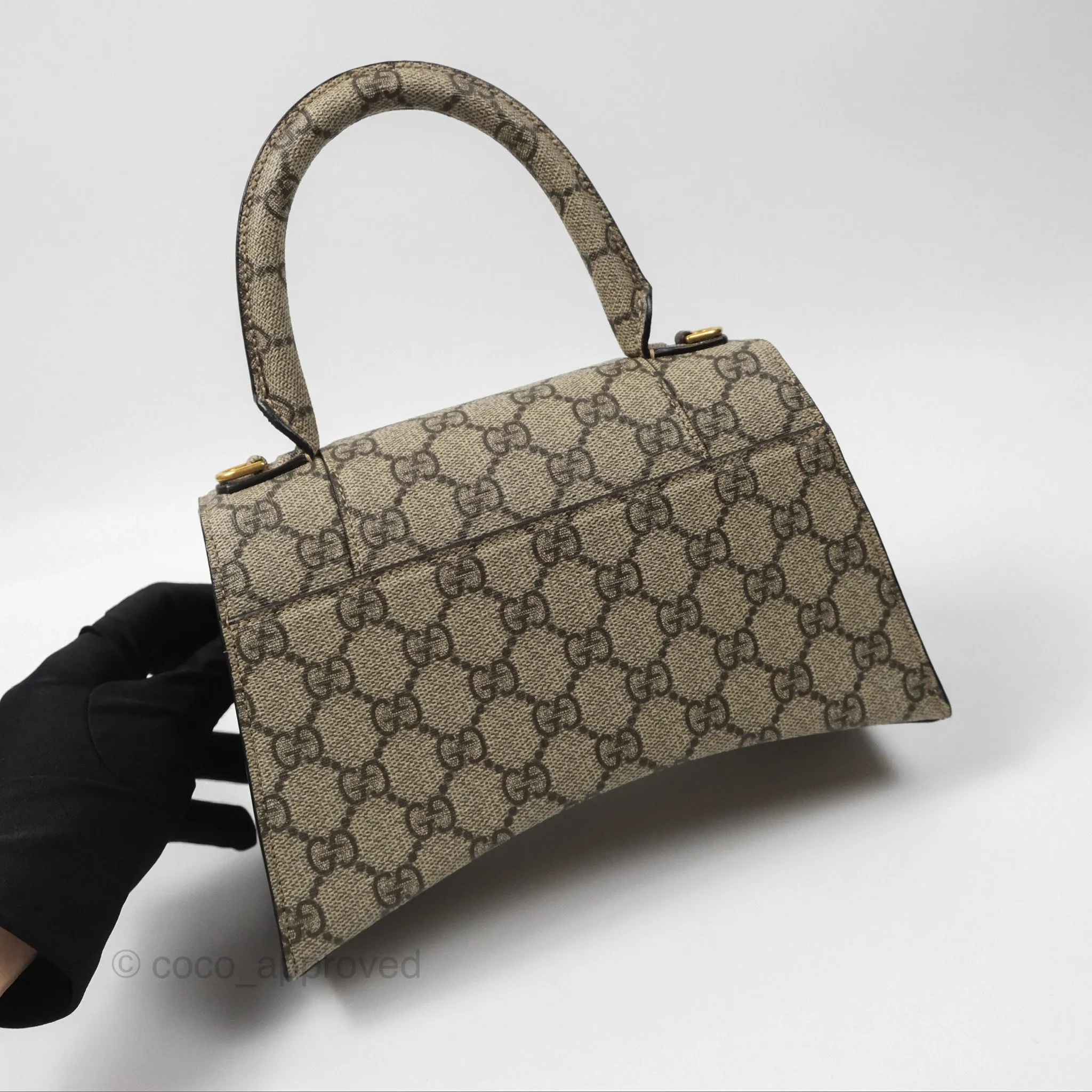 Gucci x Balenciaga The Hacker Project Small Hourglass Bag Beige/ Ebony