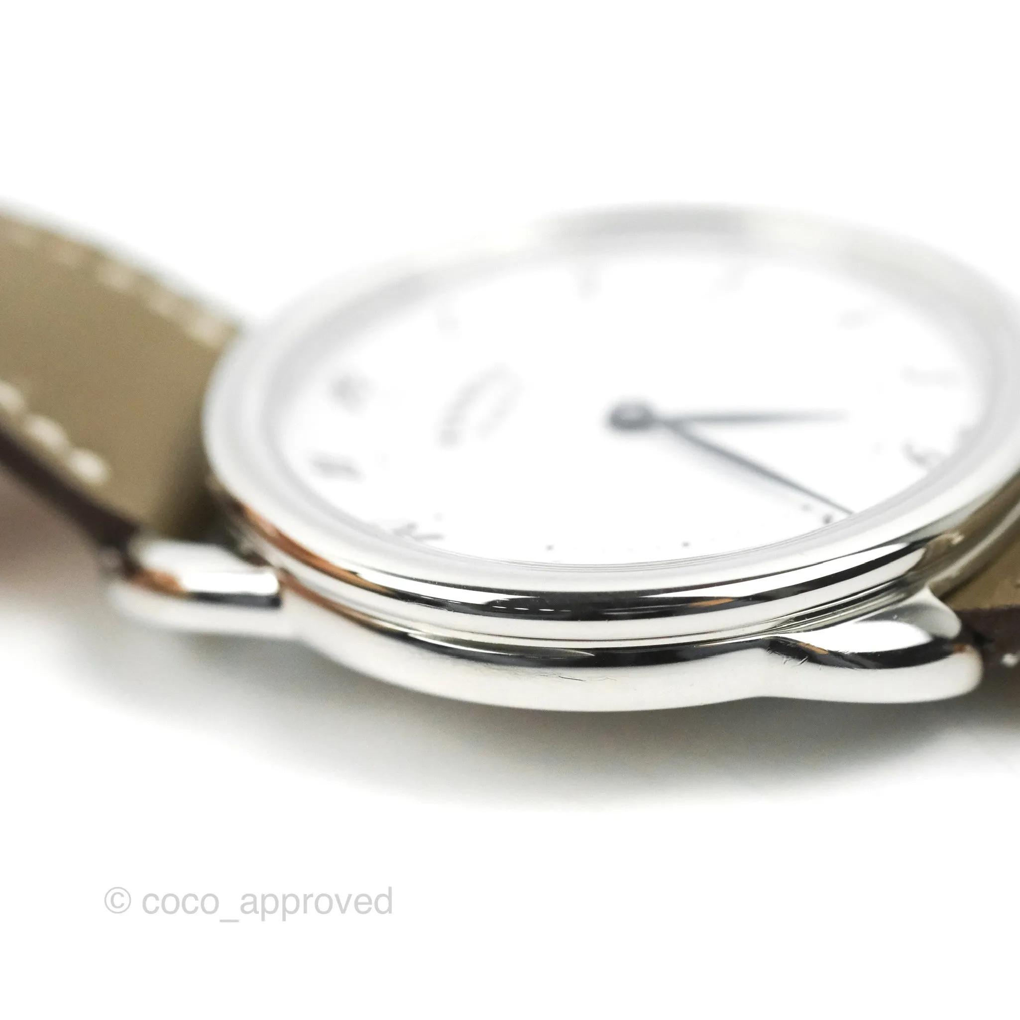 Hermes Arceau Watch 40mm Etoupe Palladium Hardware
