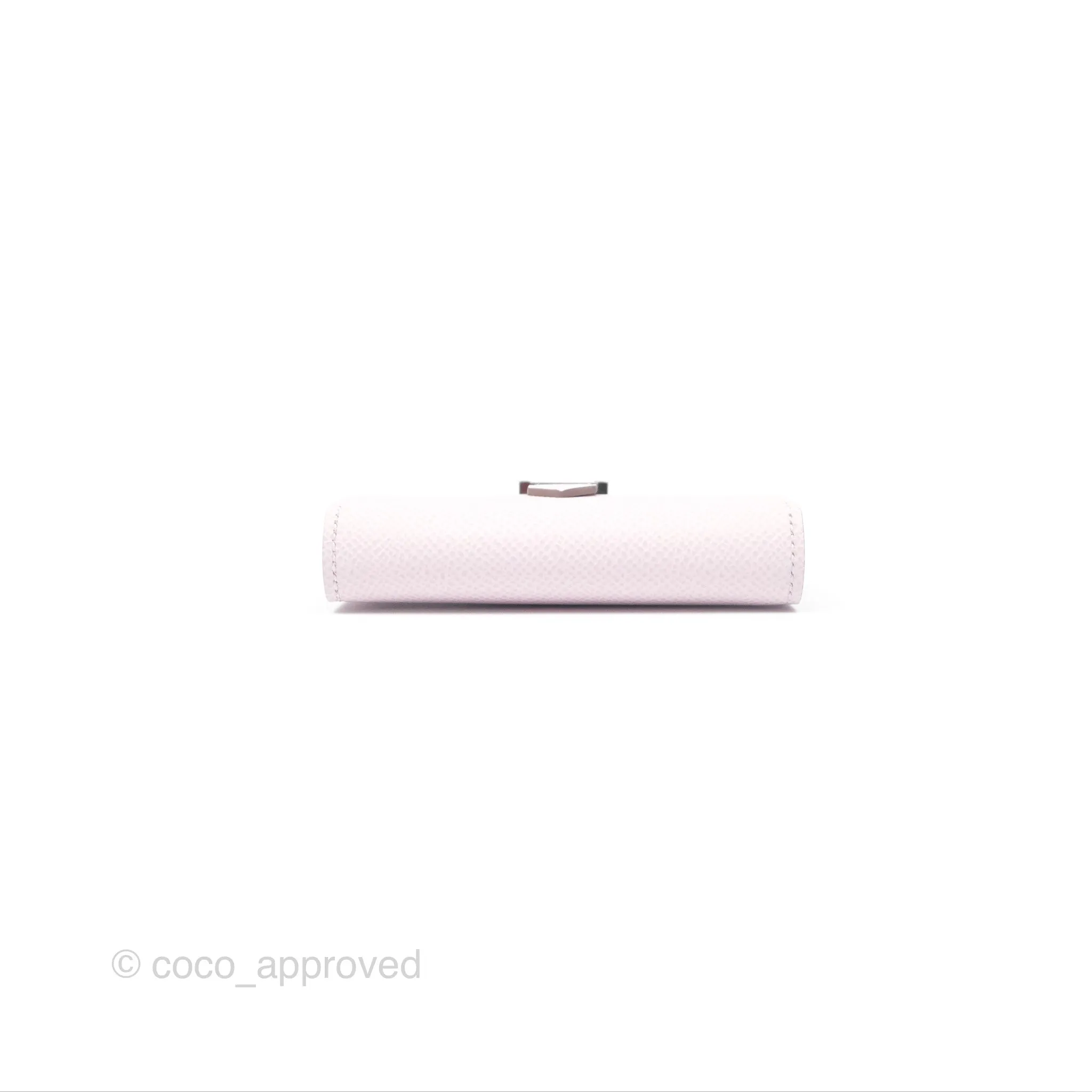 Hermes Bearn Card Holder Epsom Mauve Pale Palladium Hardware