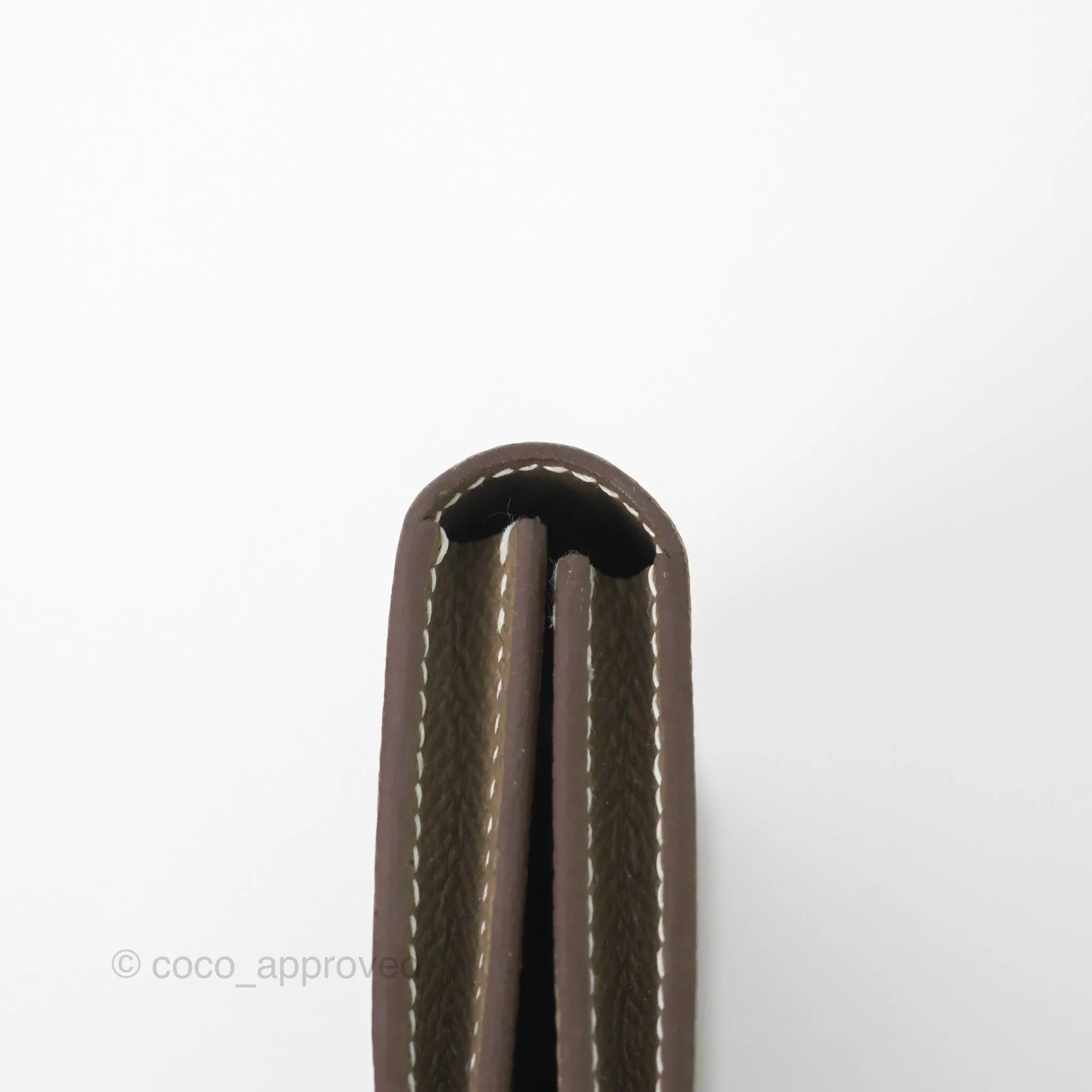Hermes Bearn Card Holder Etoupe Epsom Palladium Hardware