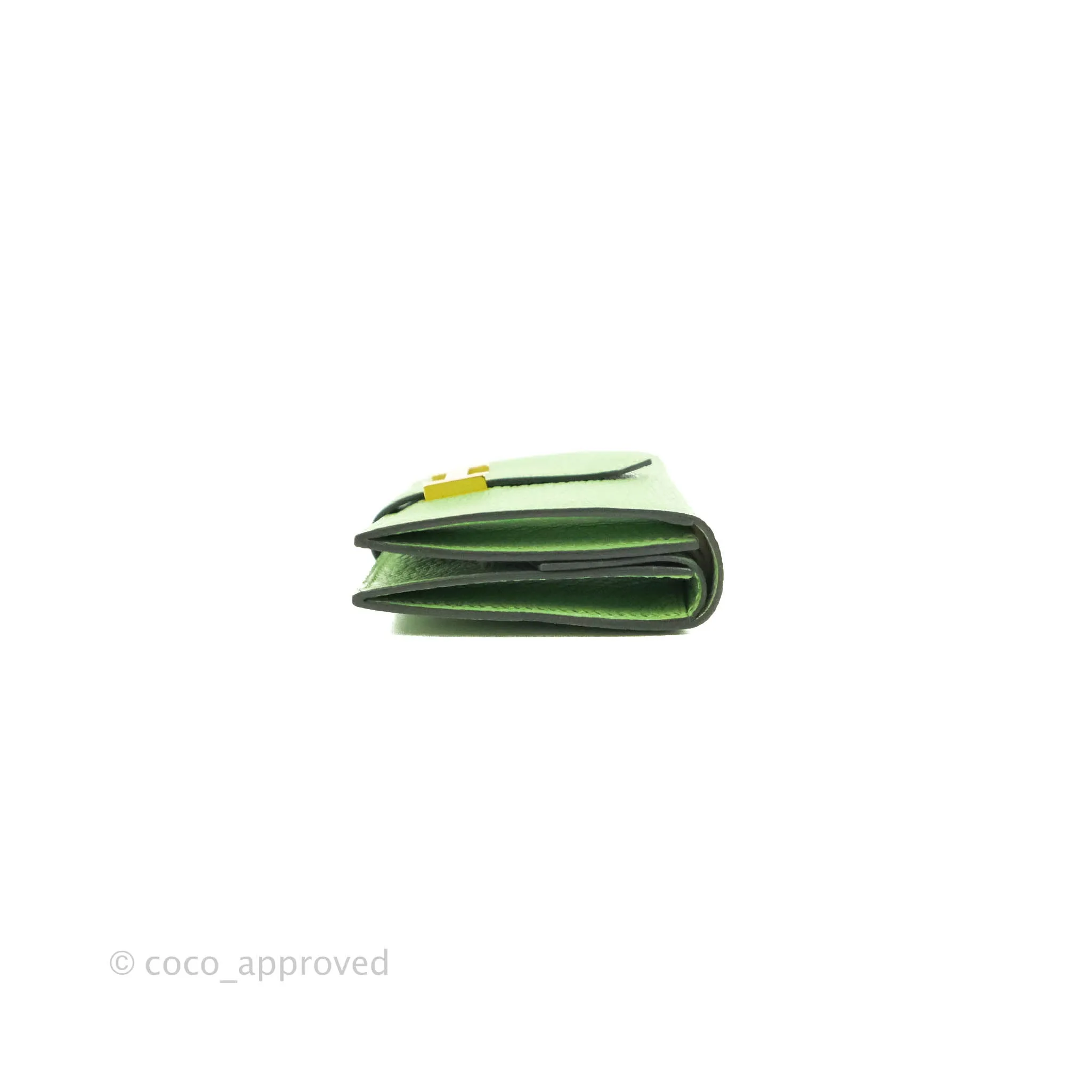 Hermes Bearn Mini Wallet Epsom Vert Crique