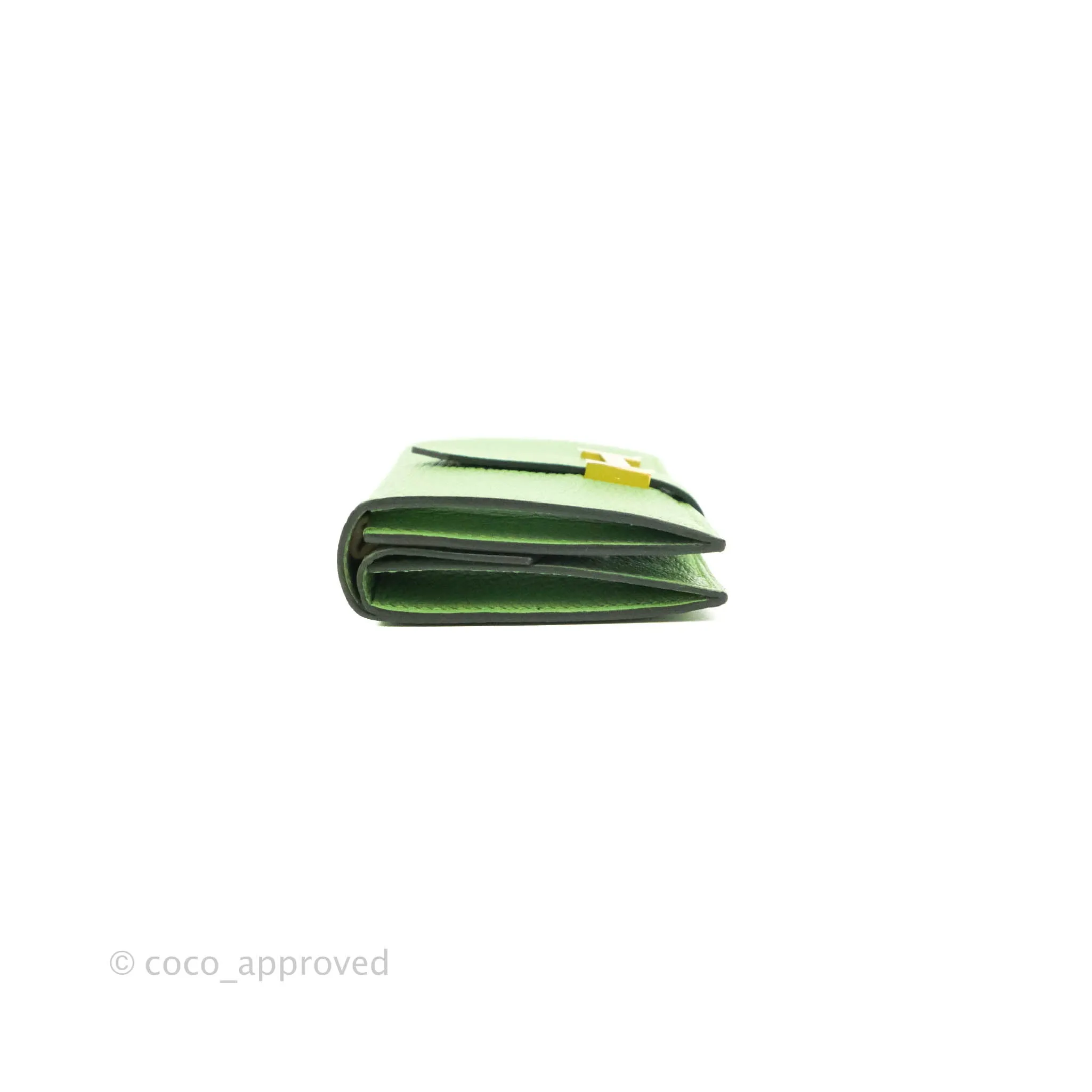 Hermes Bearn Mini Wallet Epsom Vert Crique