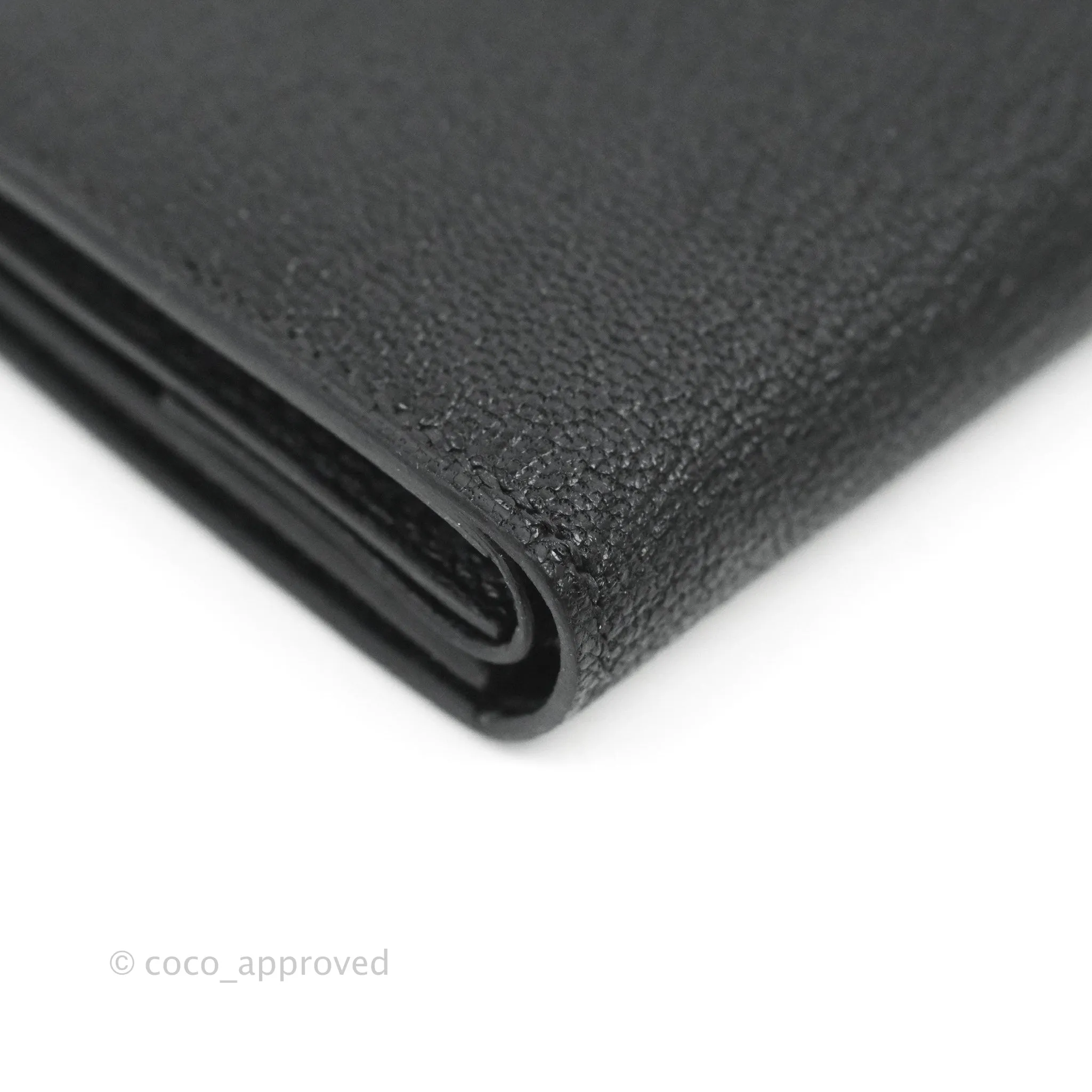 Hermes Bearn Mini Wallet Mysore Black Gold Hardware