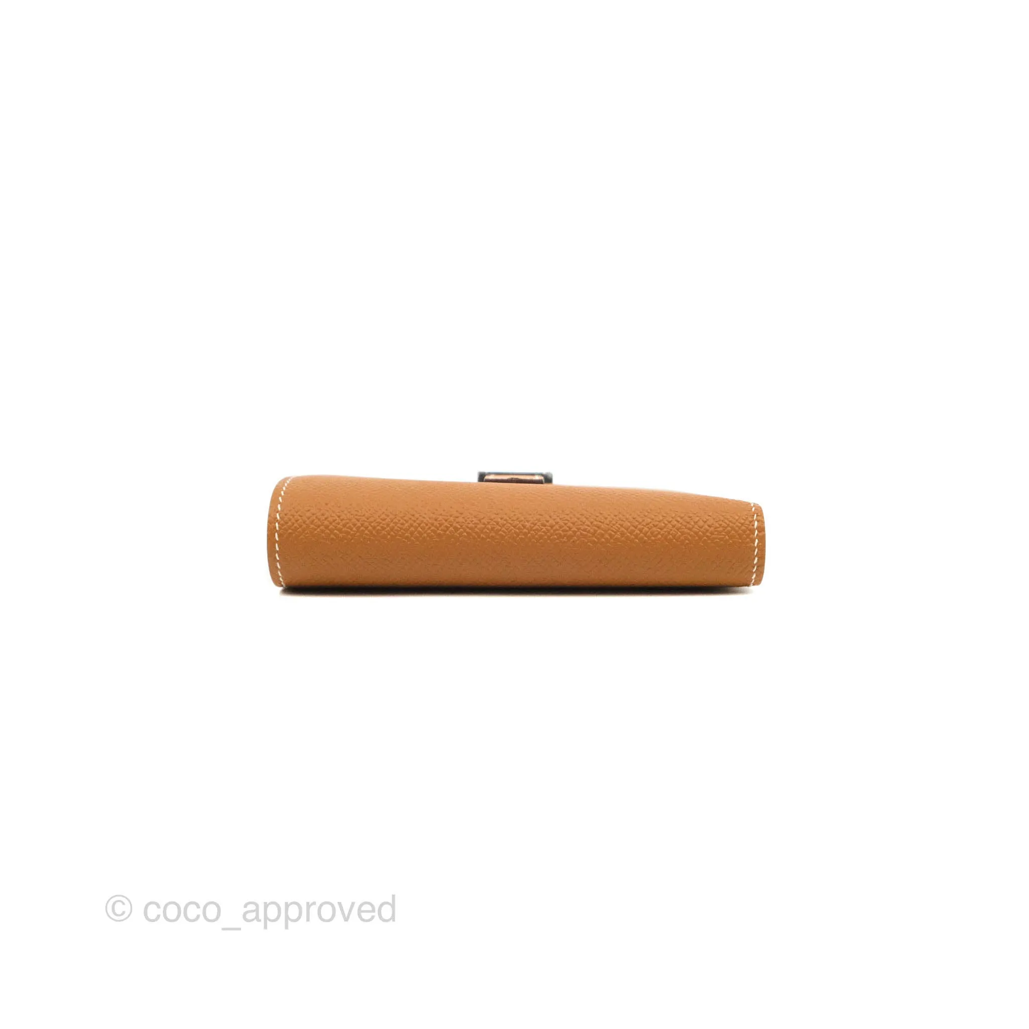 Hermes Bearn Wallet Gold Epsom Palladium Hardware
