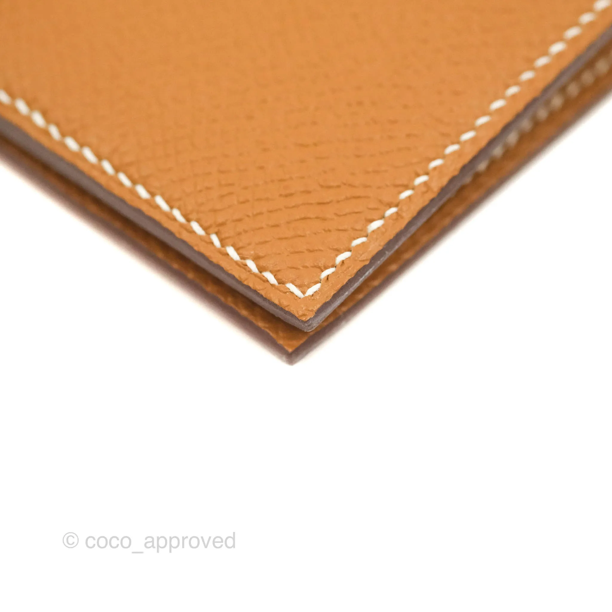 Hermes Bearn Wallet Gold Epsom Palladium Hardware