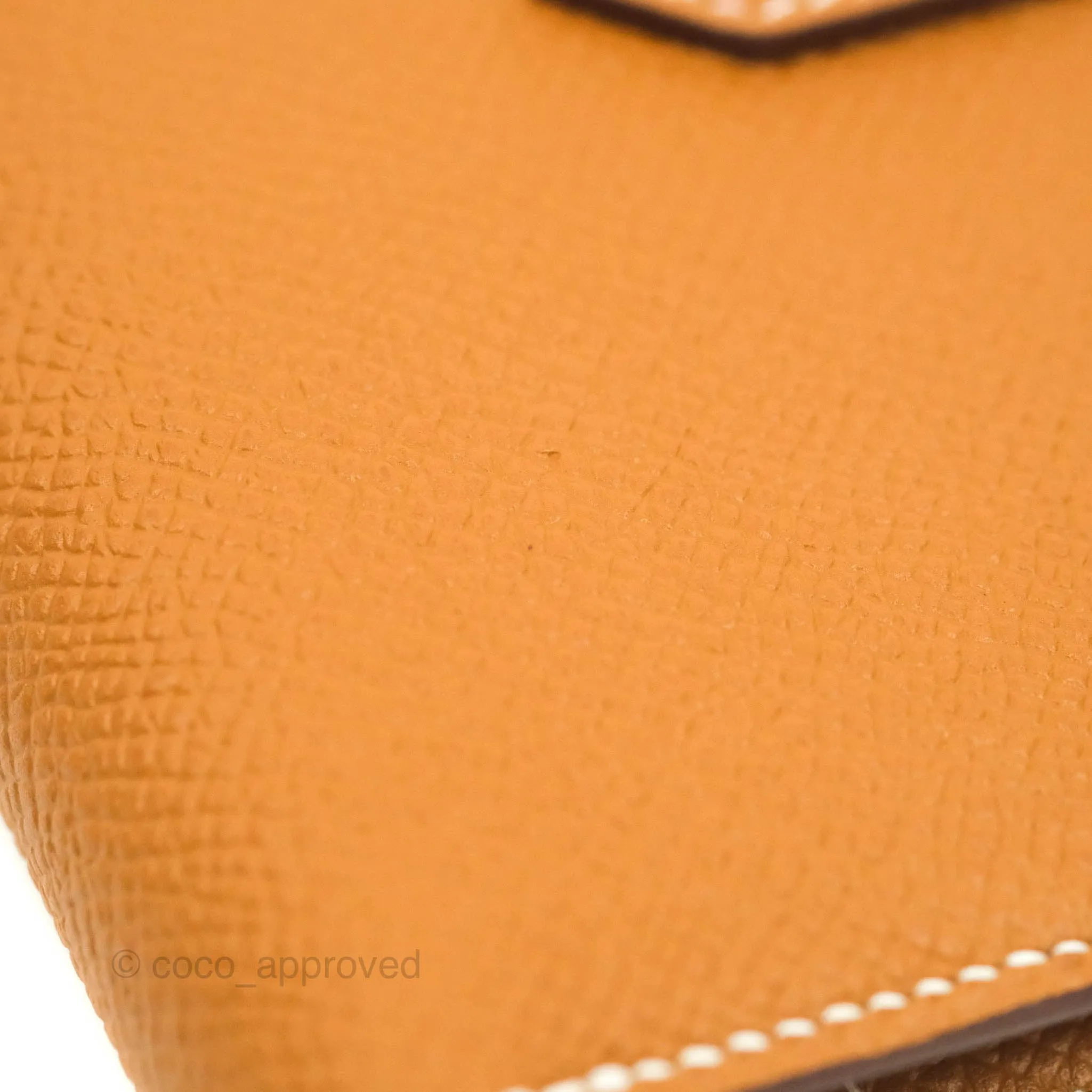 Hermes Bearn Wallet Gold Epsom Palladium Hardware